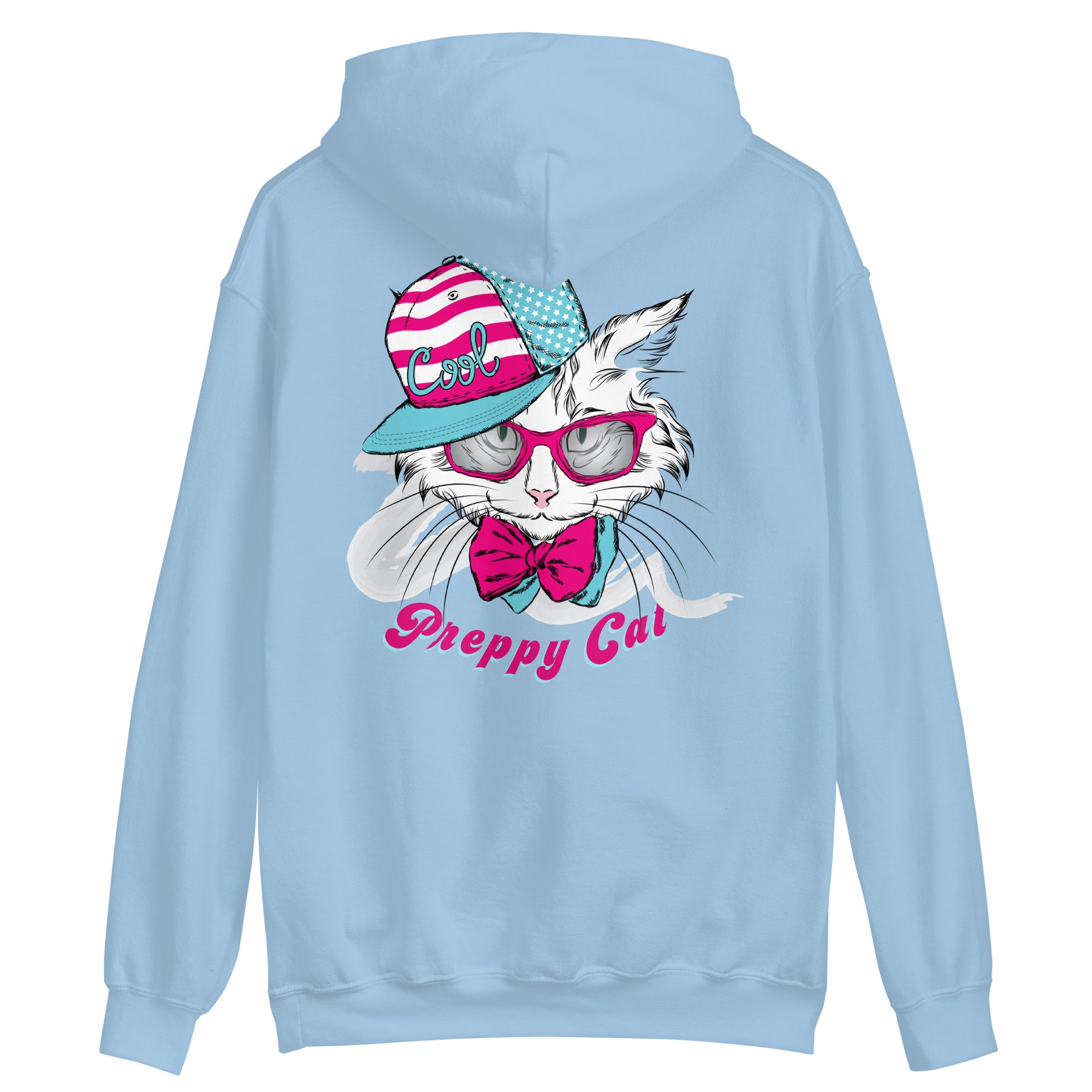 Preppy Cat Aesthetic Unisex Pullover Hoodie Sweatshirt
