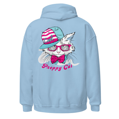 Preppy Cat Aesthetic Unisex Pullover Hoodie Sweatshirt