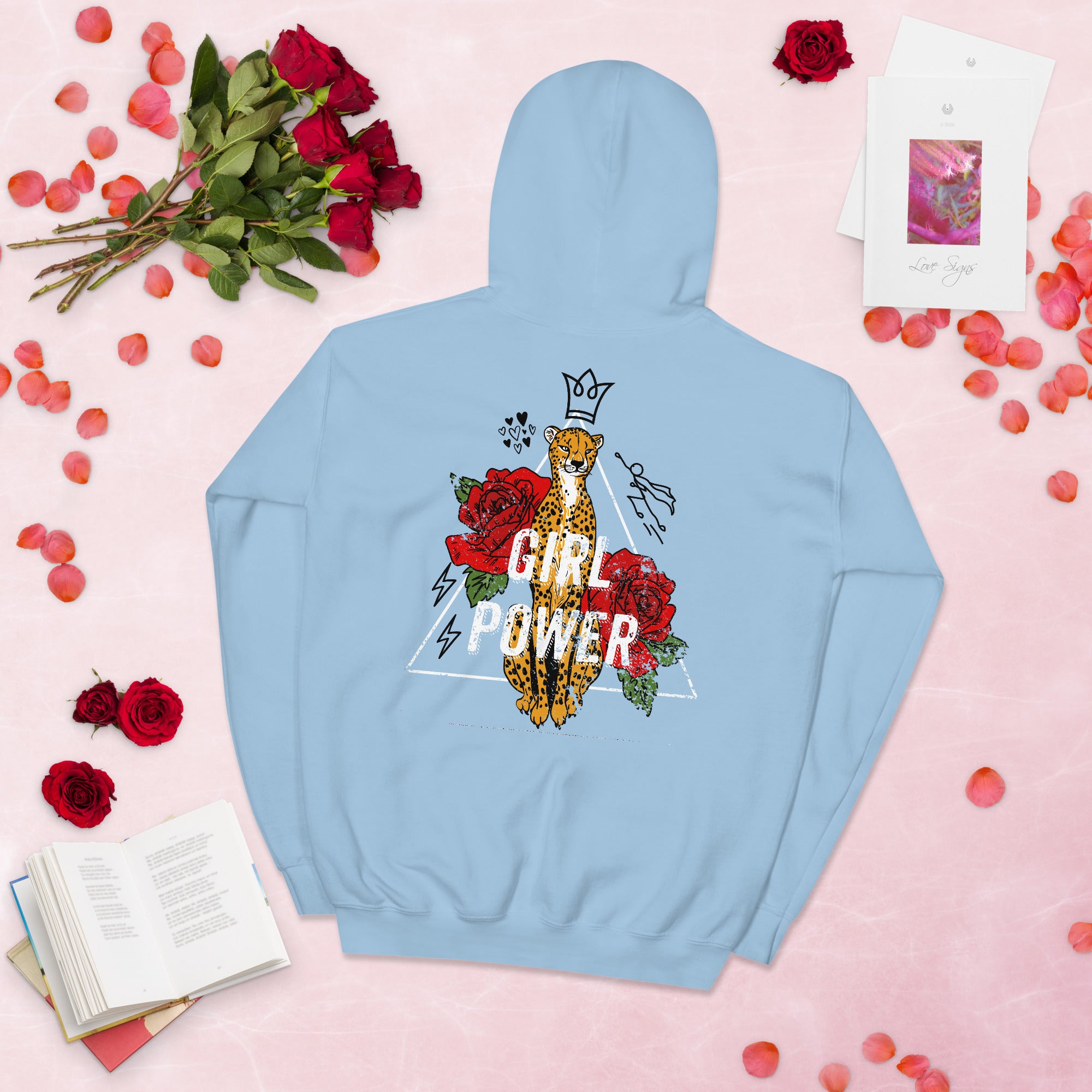 Vintage Girl Power Motivational Aesthetic Feminist Hoodie