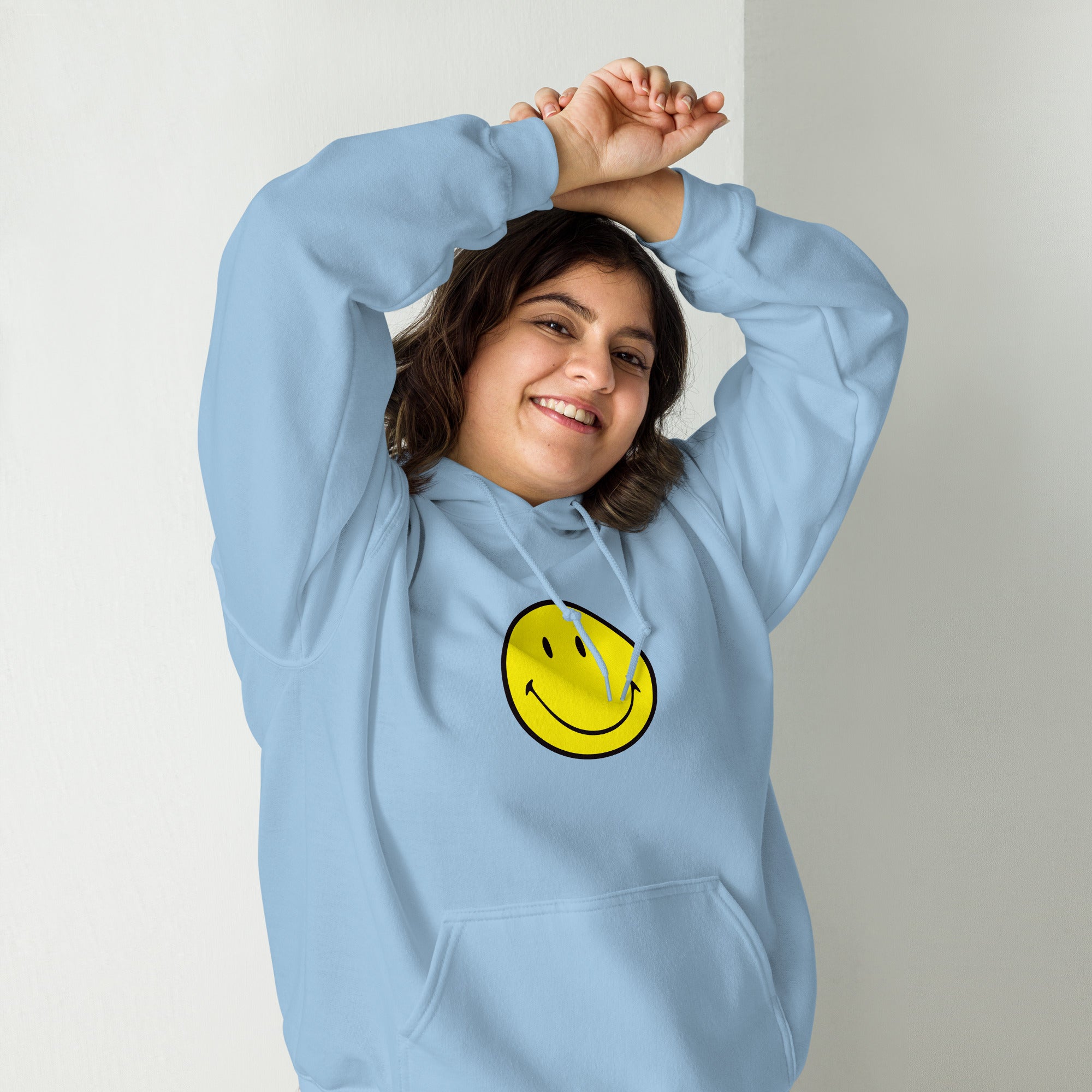 Preppy Smiley Face Hoodie Sweatshirt