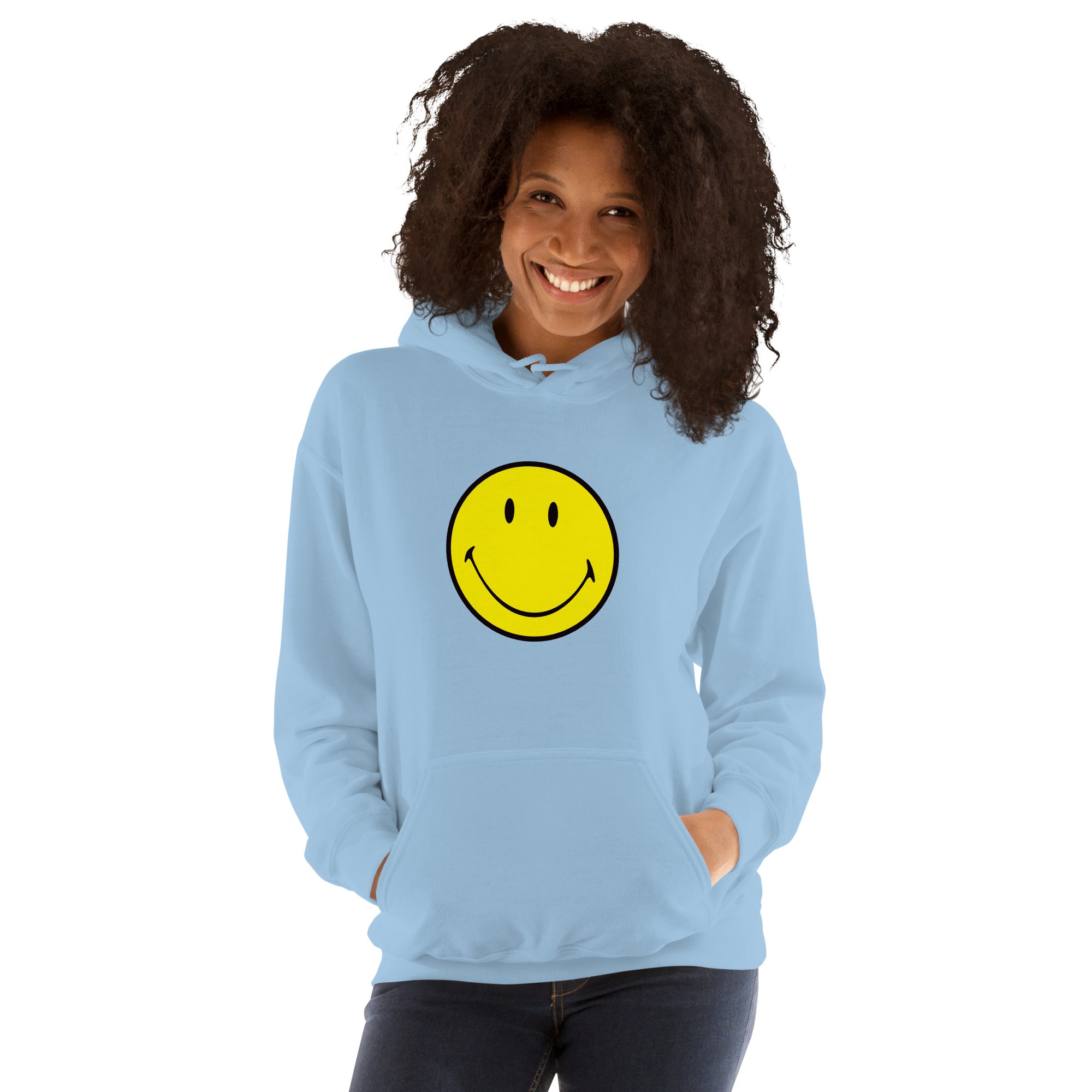 Preppy Smiley Face Hoodie Sweatshirt