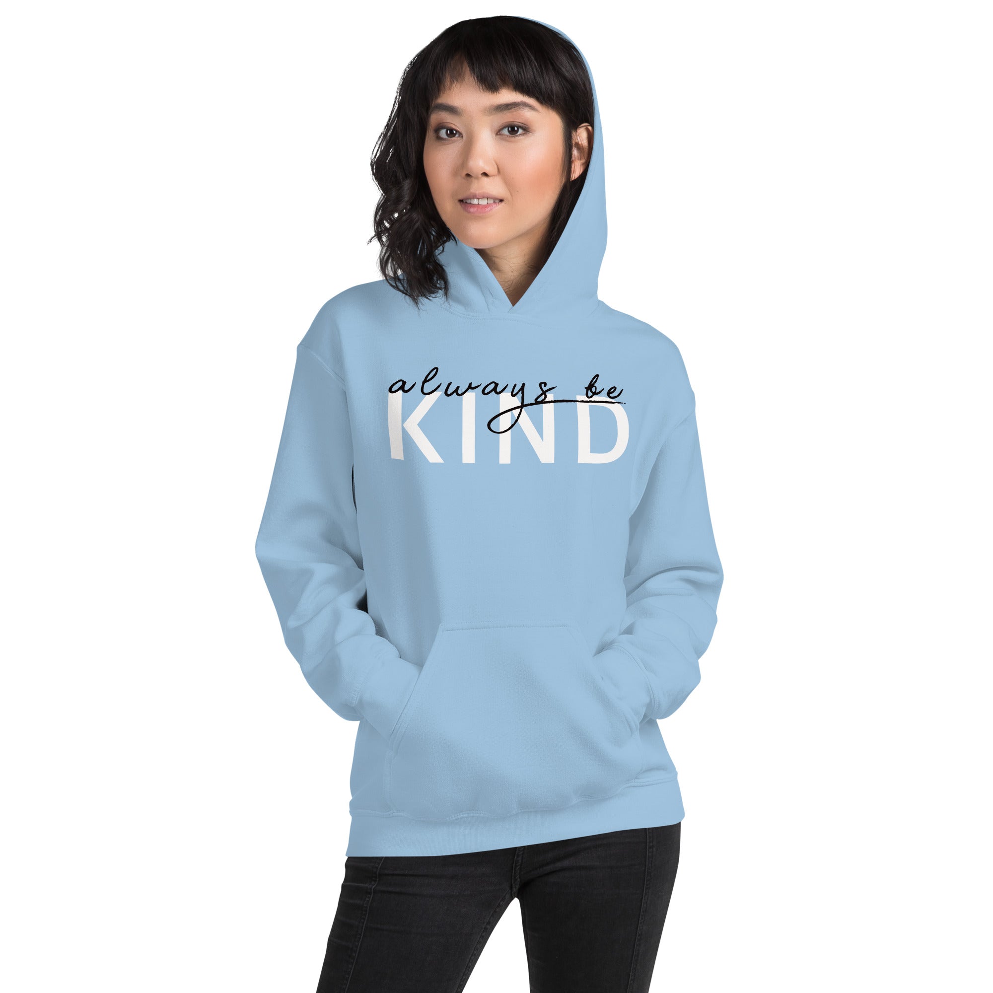 Preppy Pink Be Kind Always Motivational Unisex Hoodie