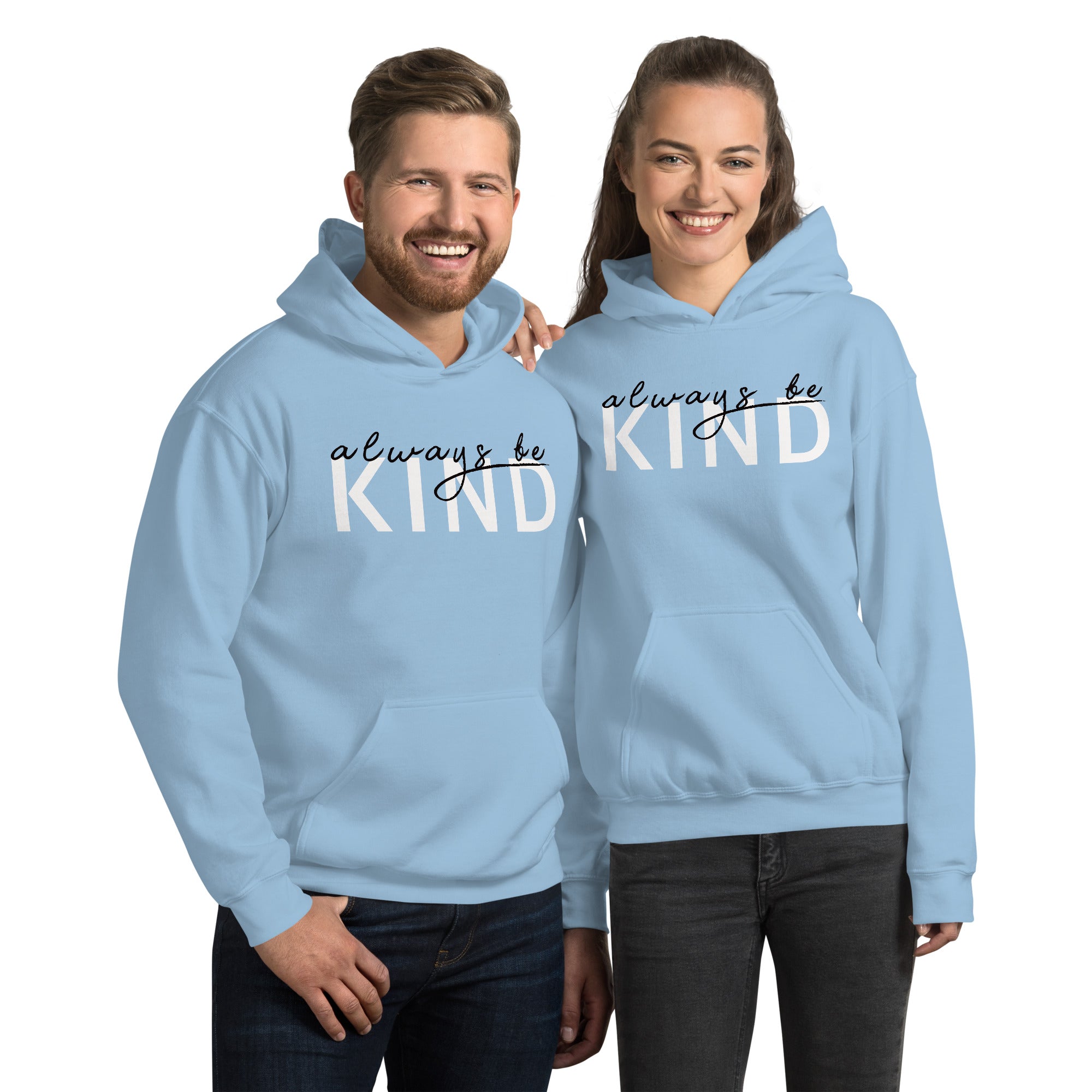 Preppy Pink Be Kind Always Motivational Unisex Hoodie