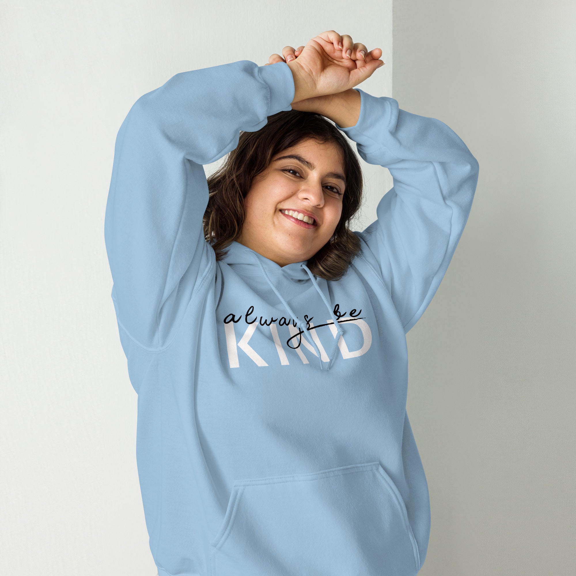 Preppy Pink Be Kind Always Motivational Unisex Hoodie