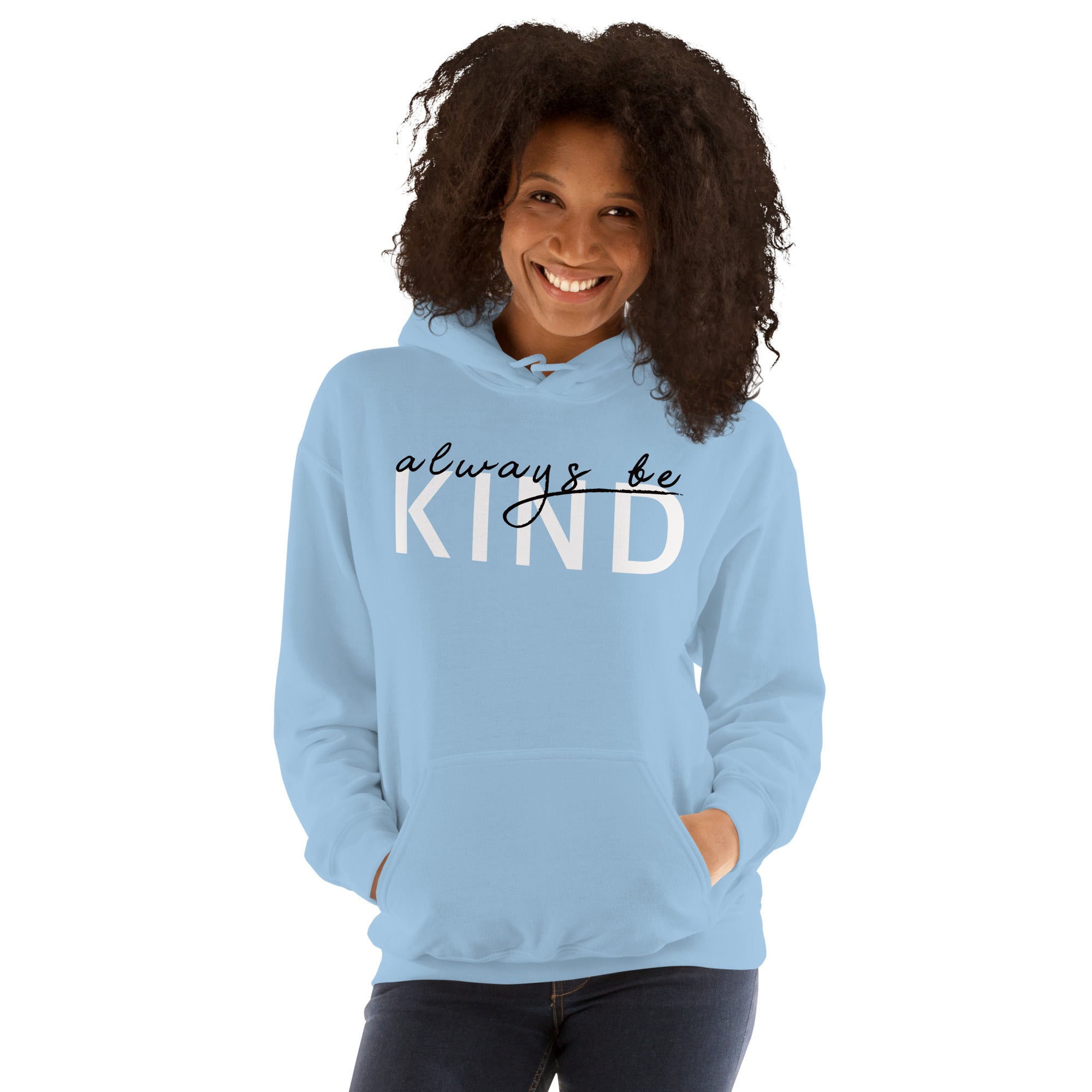 Preppy Pink Be Kind Always Motivational Unisex Hoodie