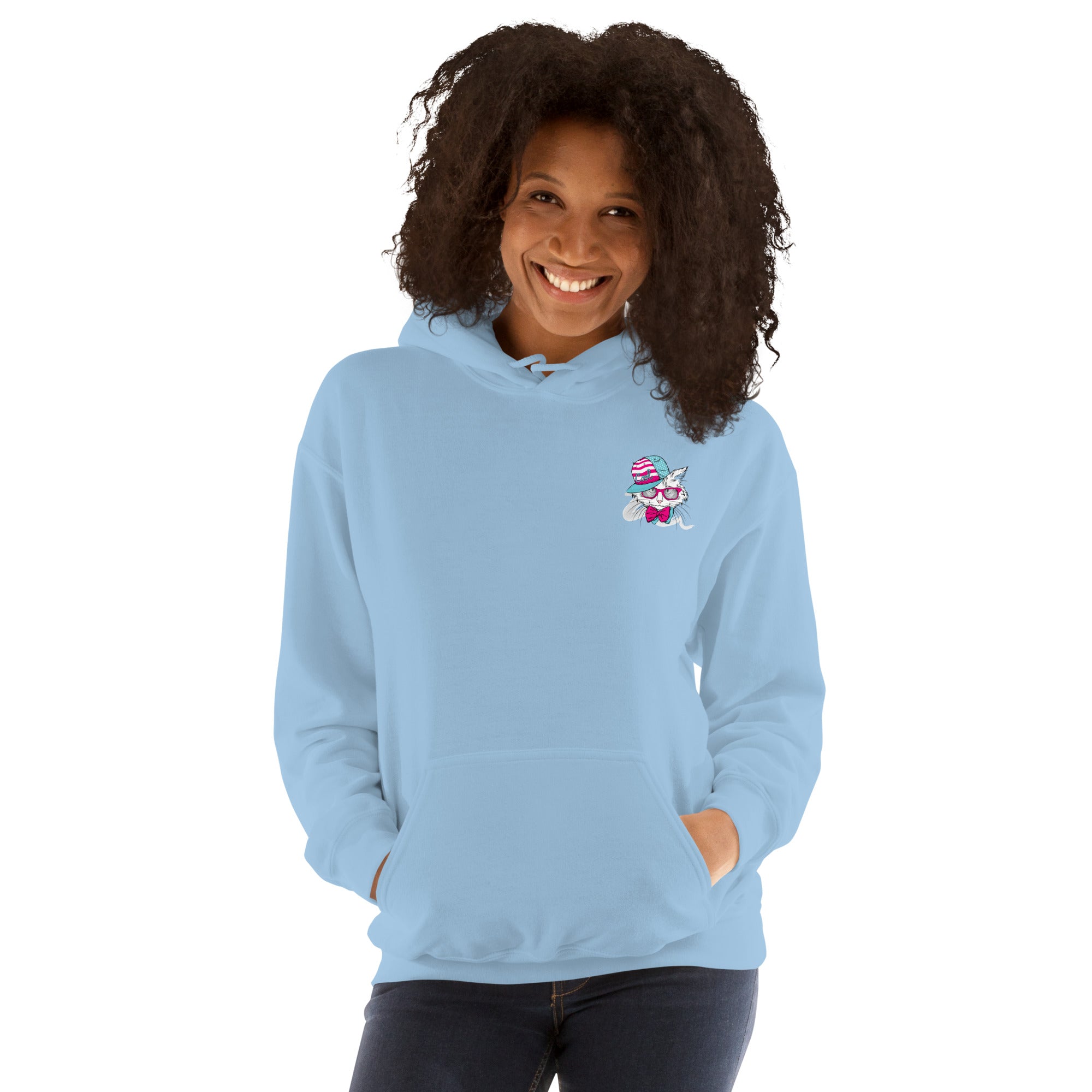 Preppy Cat Aesthetic Unisex Pullover Hoodie Sweatshirt