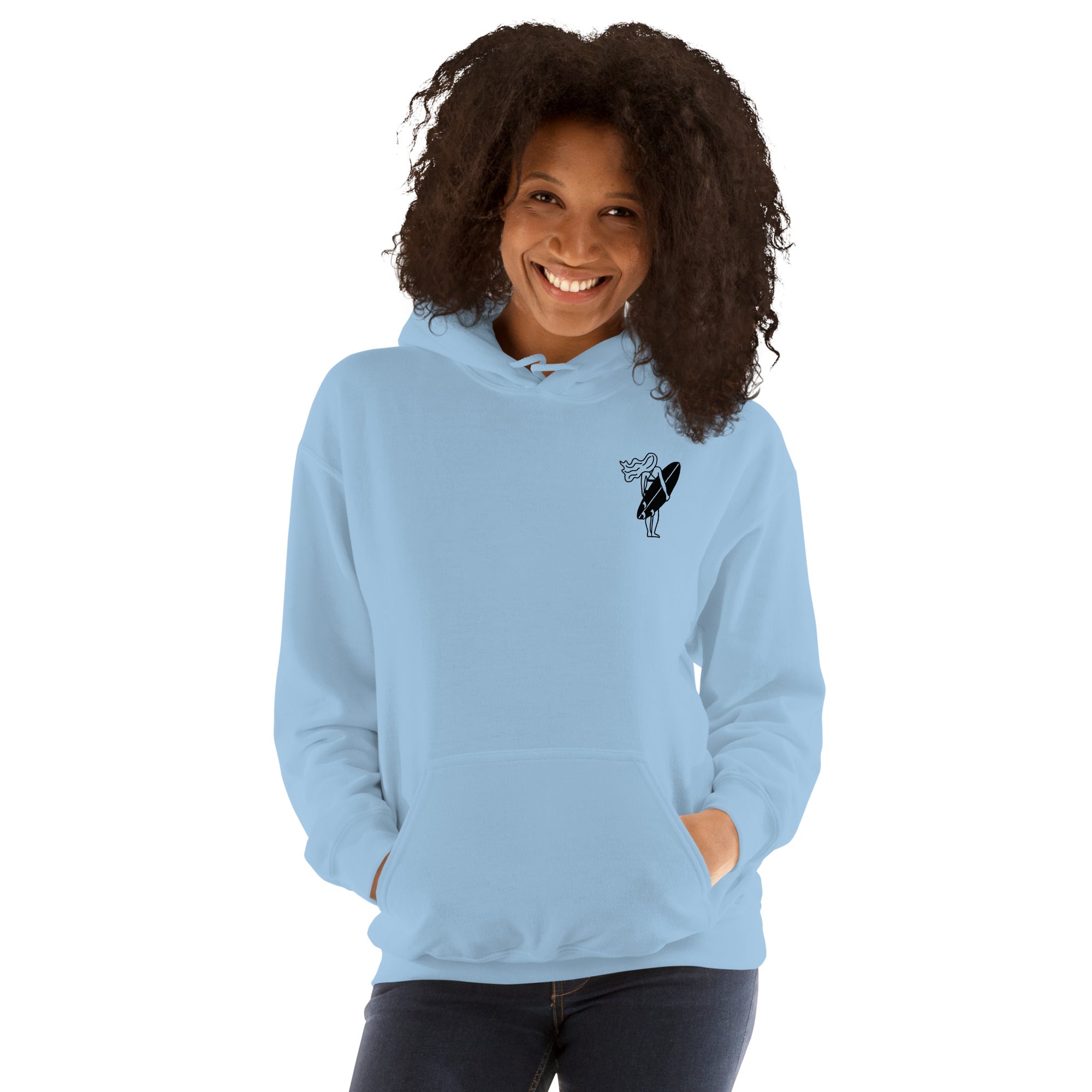 West Coast Surf Or Go Home Preppy Beach Hoodie for Women