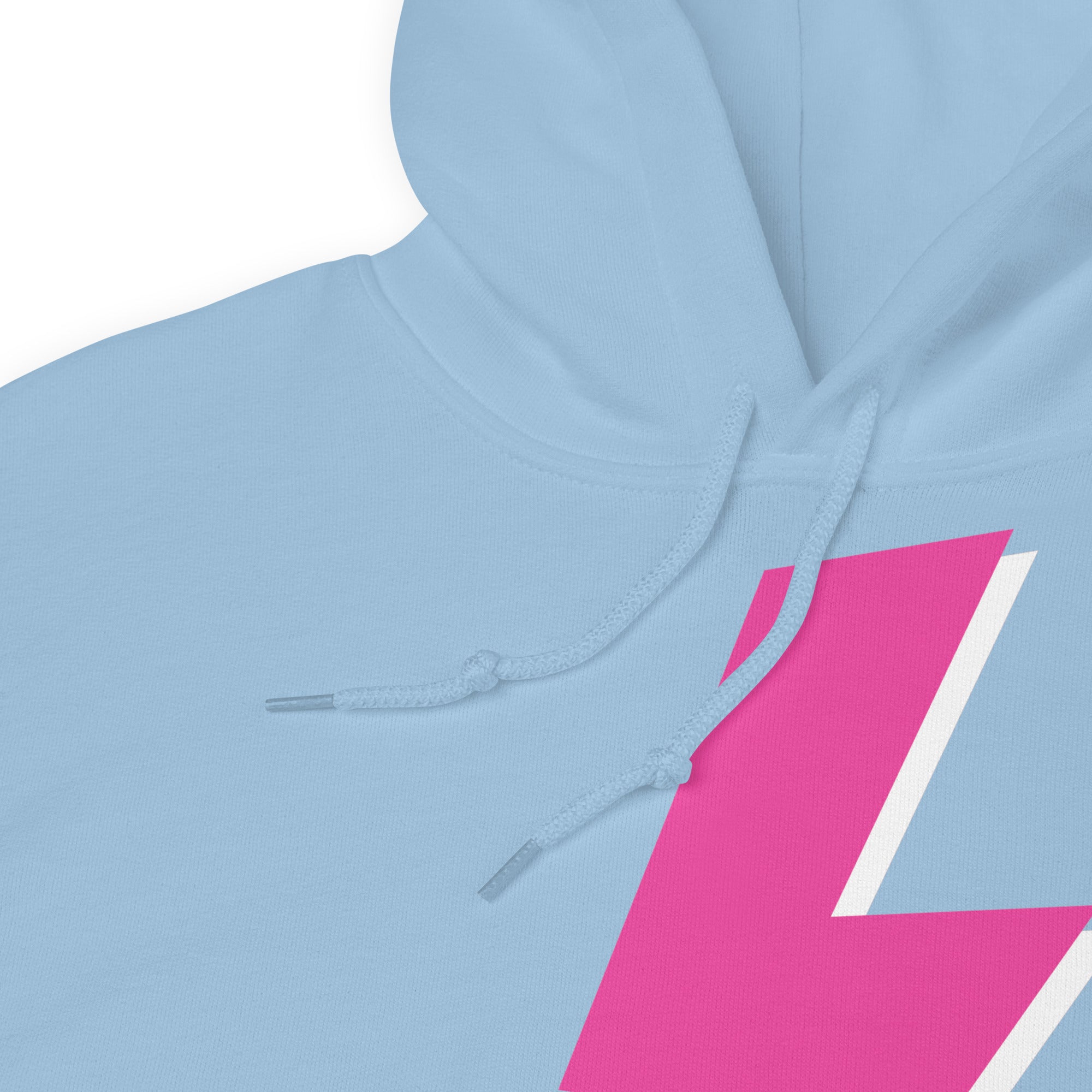 Preppy Pink Lightning Bolt Trendy Aesthetic Hoodie