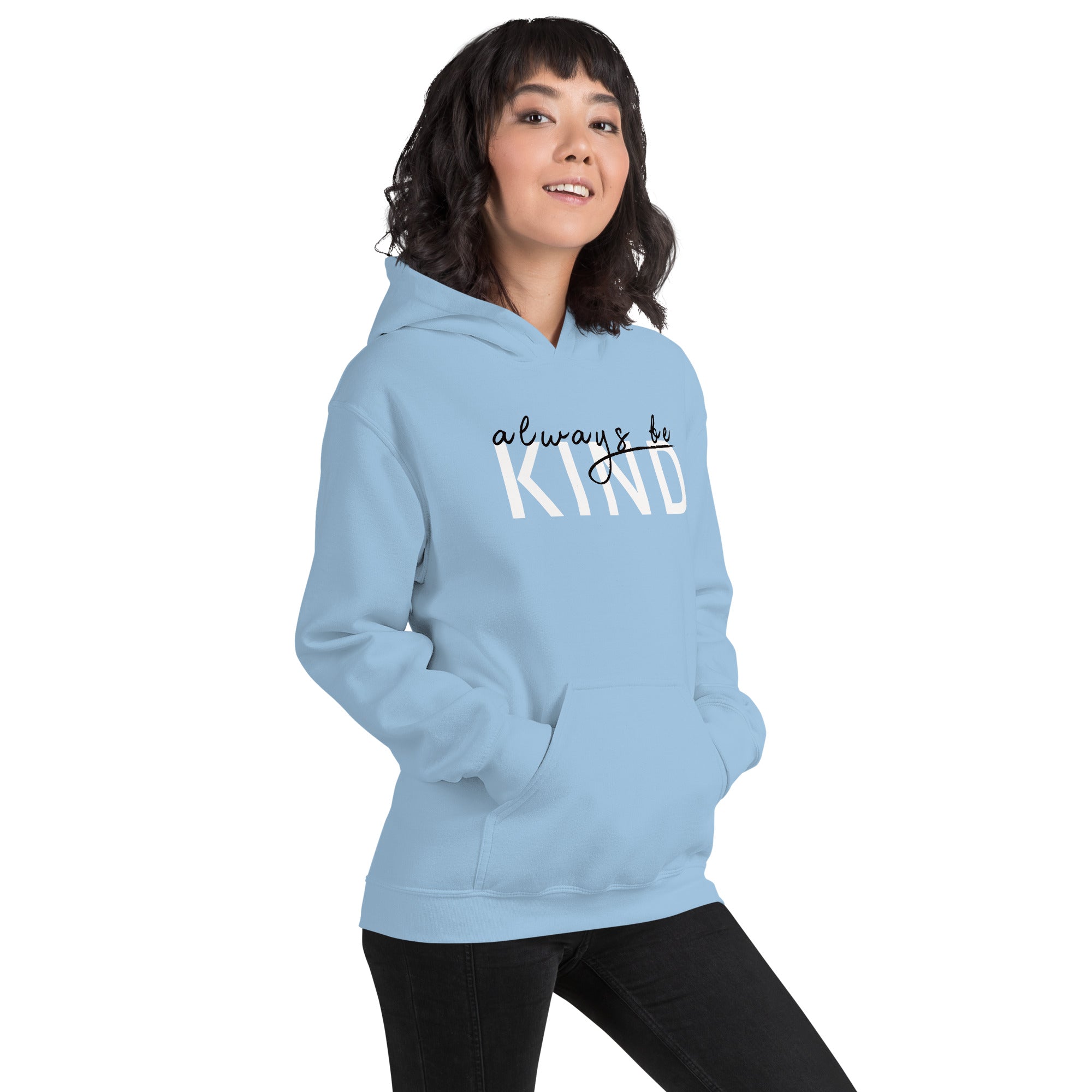 Preppy Pink Be Kind Always Motivational Unisex Hoodie