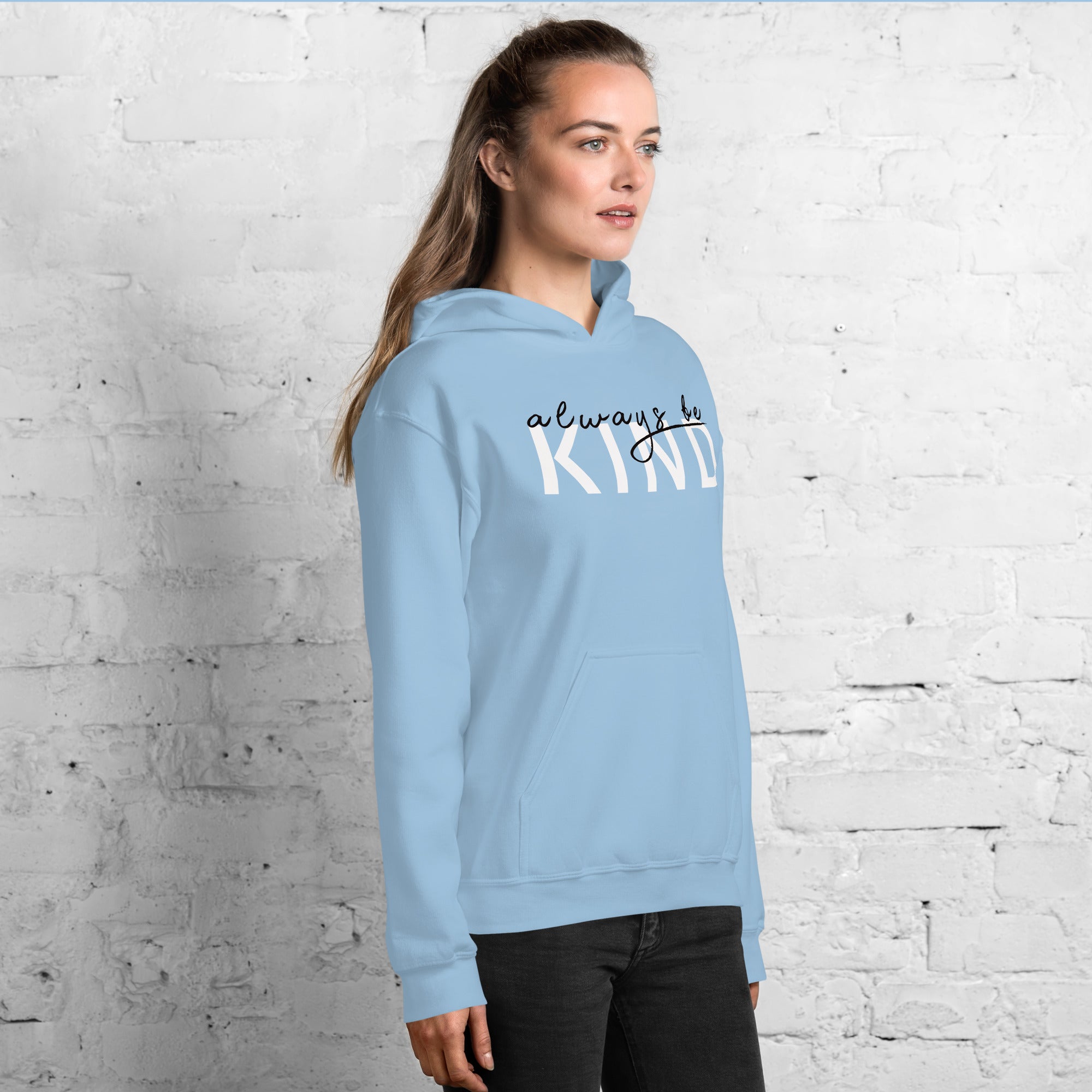 Preppy Pink Be Kind Always Motivational Unisex Hoodie