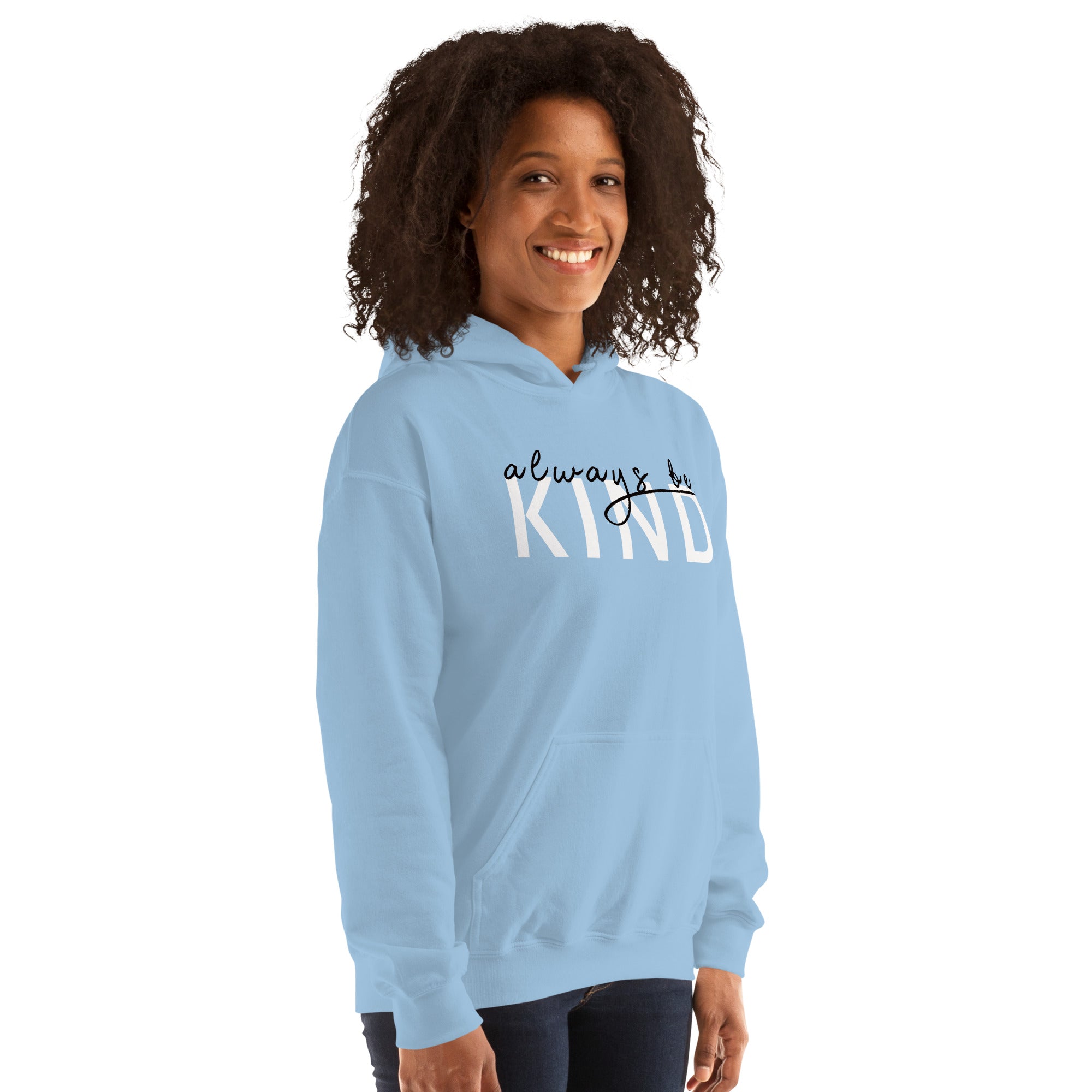 Preppy Pink Be Kind Always Motivational Unisex Hoodie