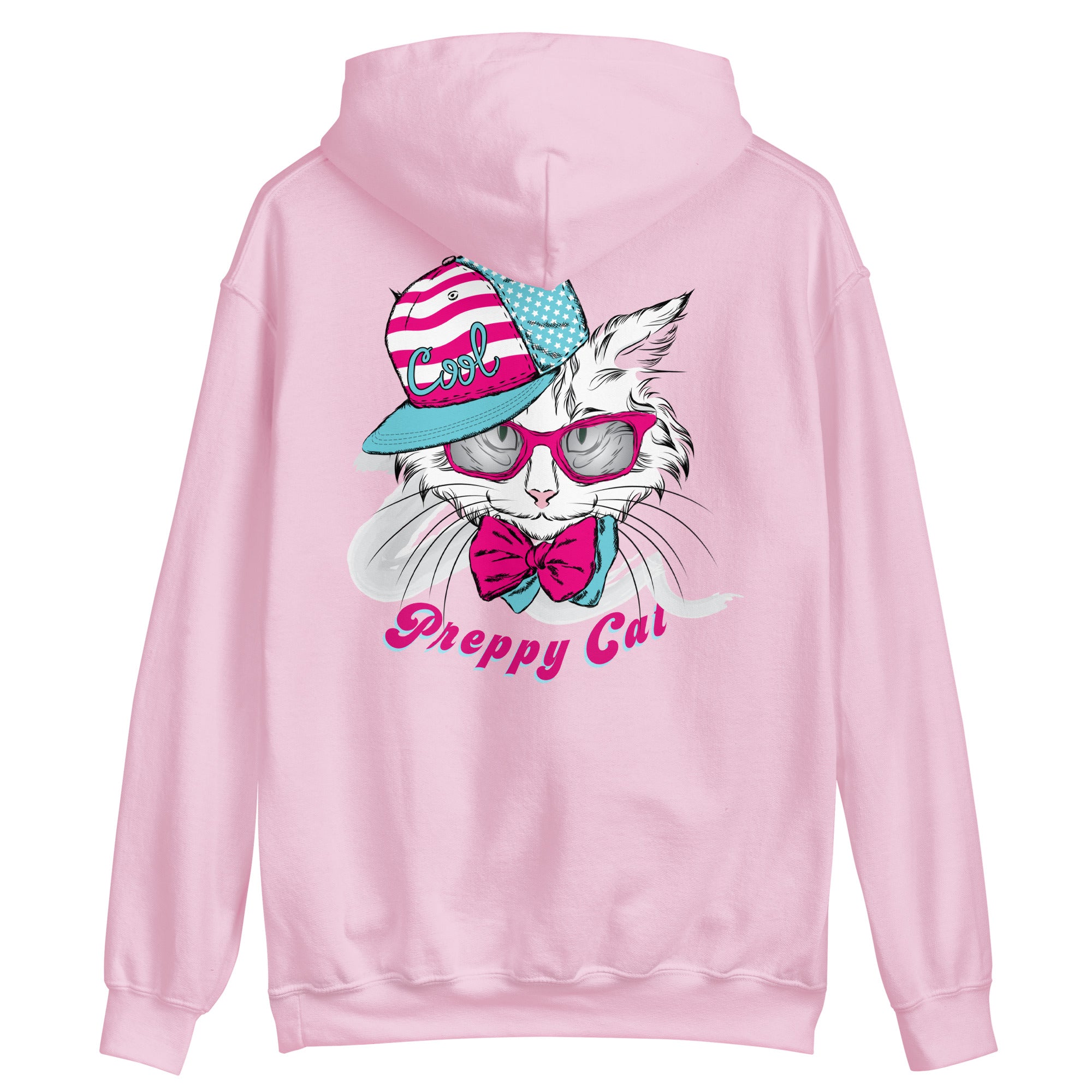 Preppy Cat Aesthetic Unisex Pullover Hoodie Sweatshirt