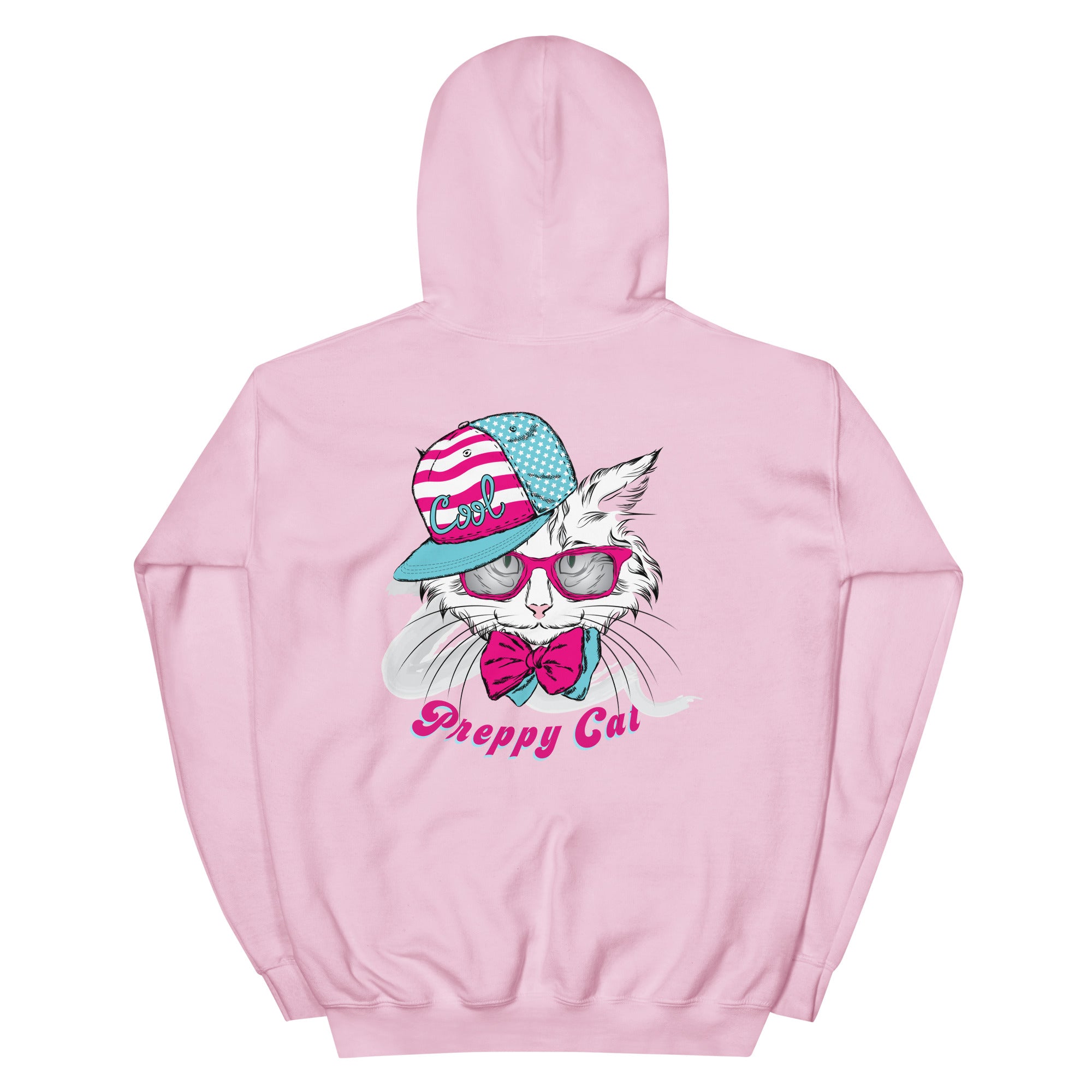 Preppy Cat Aesthetic Unisex Pullover Hoodie Sweatshirt