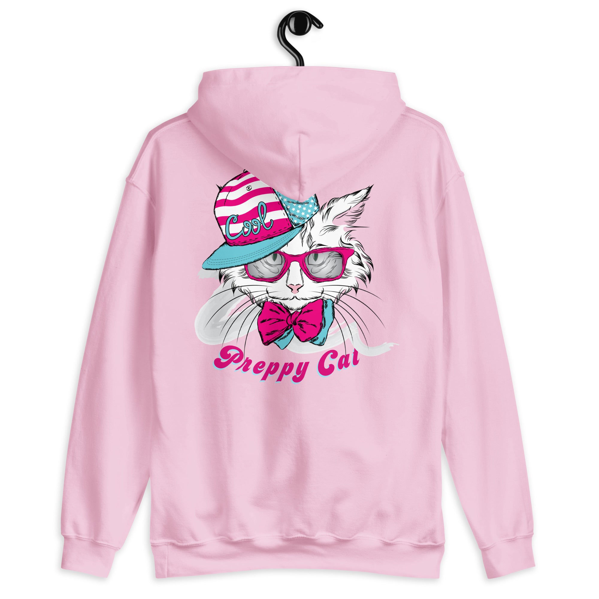 Preppy Cat Aesthetic Unisex Pullover Hoodie Sweatshirt