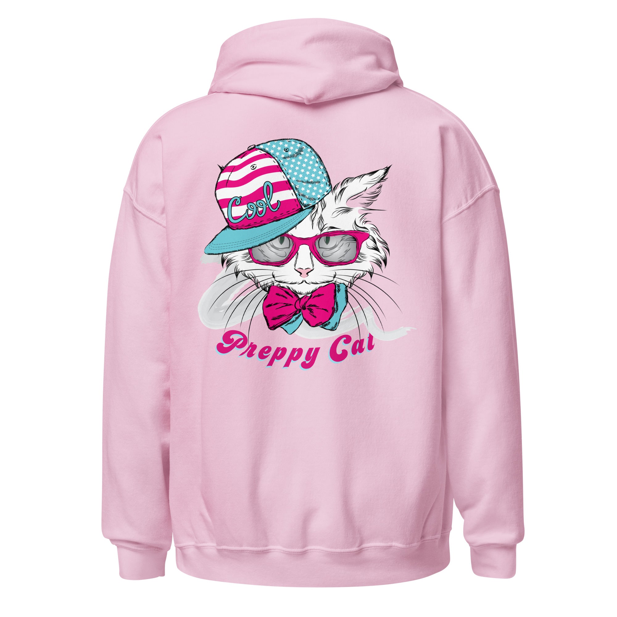 Preppy Cat Aesthetic Unisex Pullover Hoodie Sweatshirt