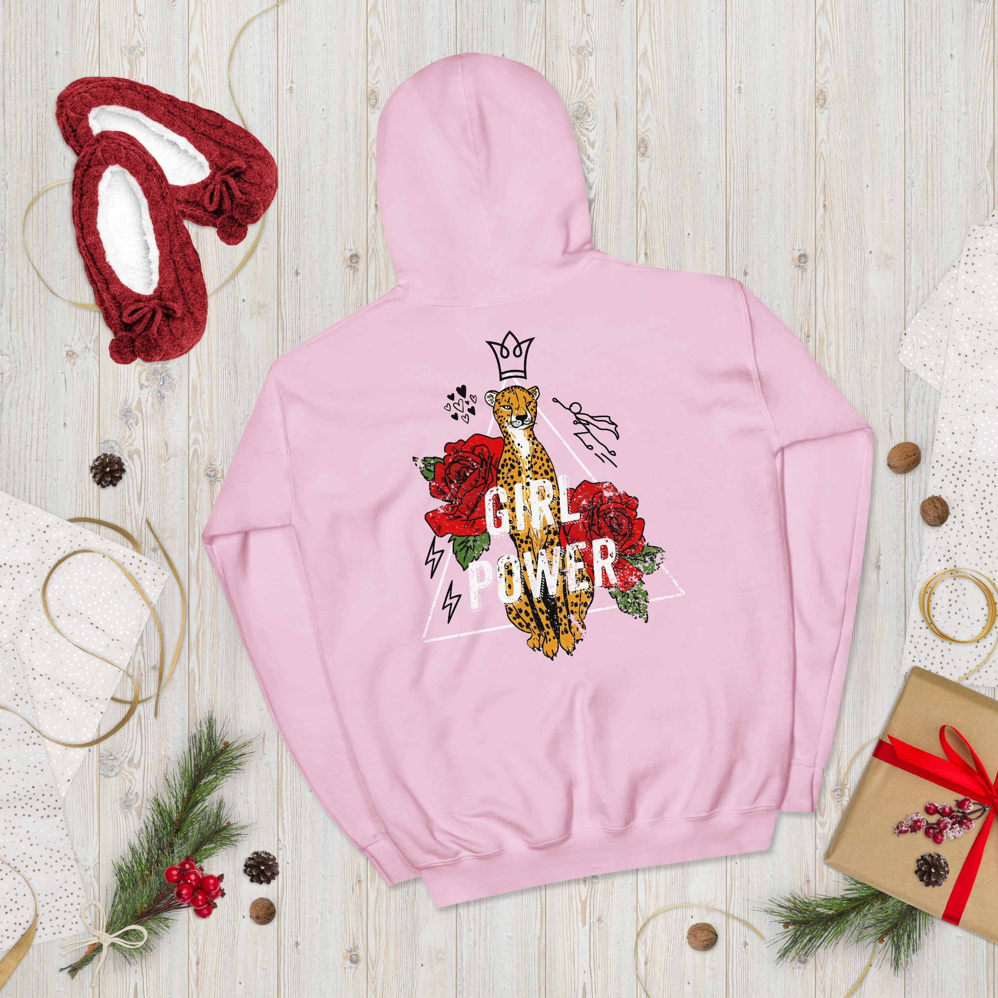 Vintage Girl Power Motivational Aesthetic Feminist Hoodie