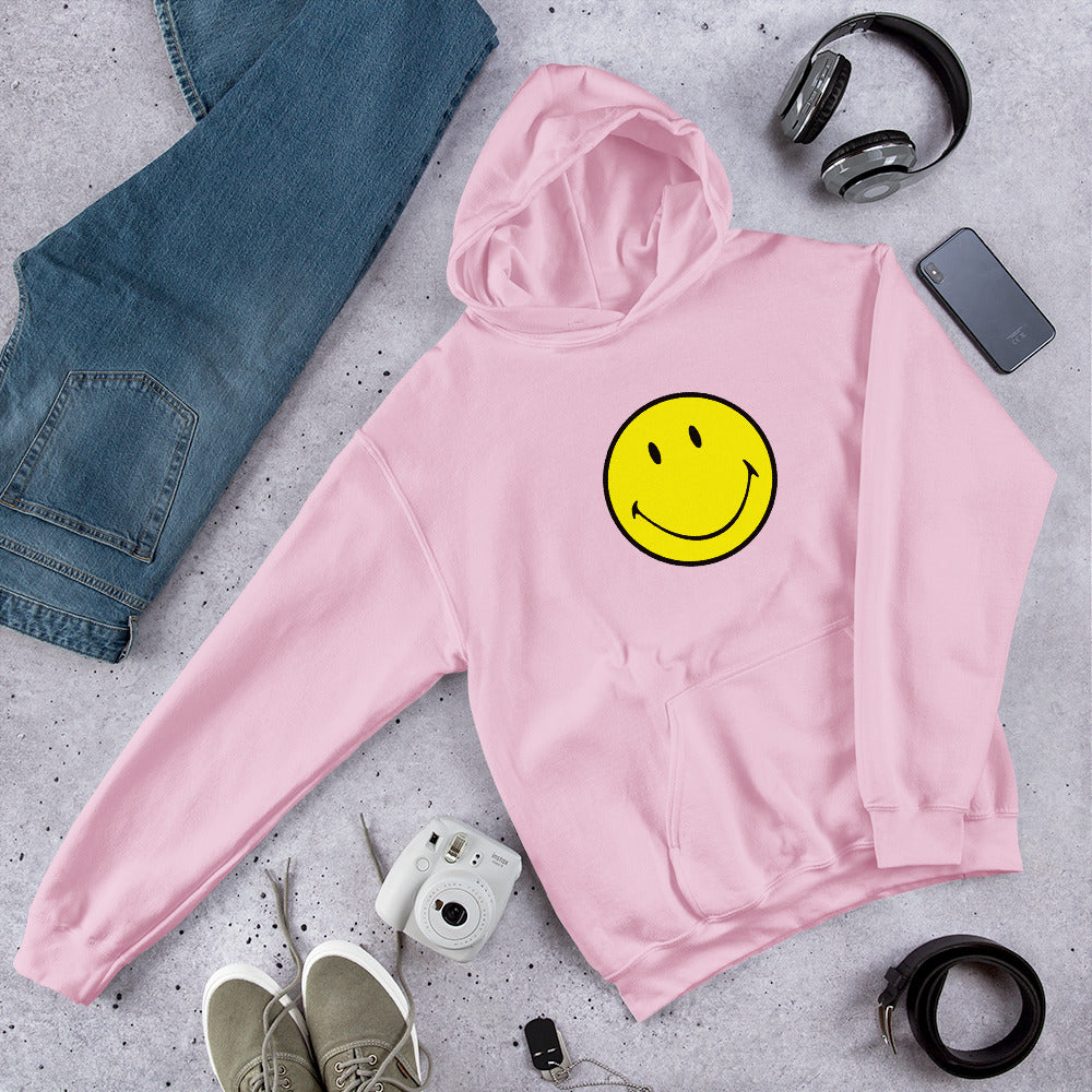 Preppy Smiley Face Hoodie Sweatshirt