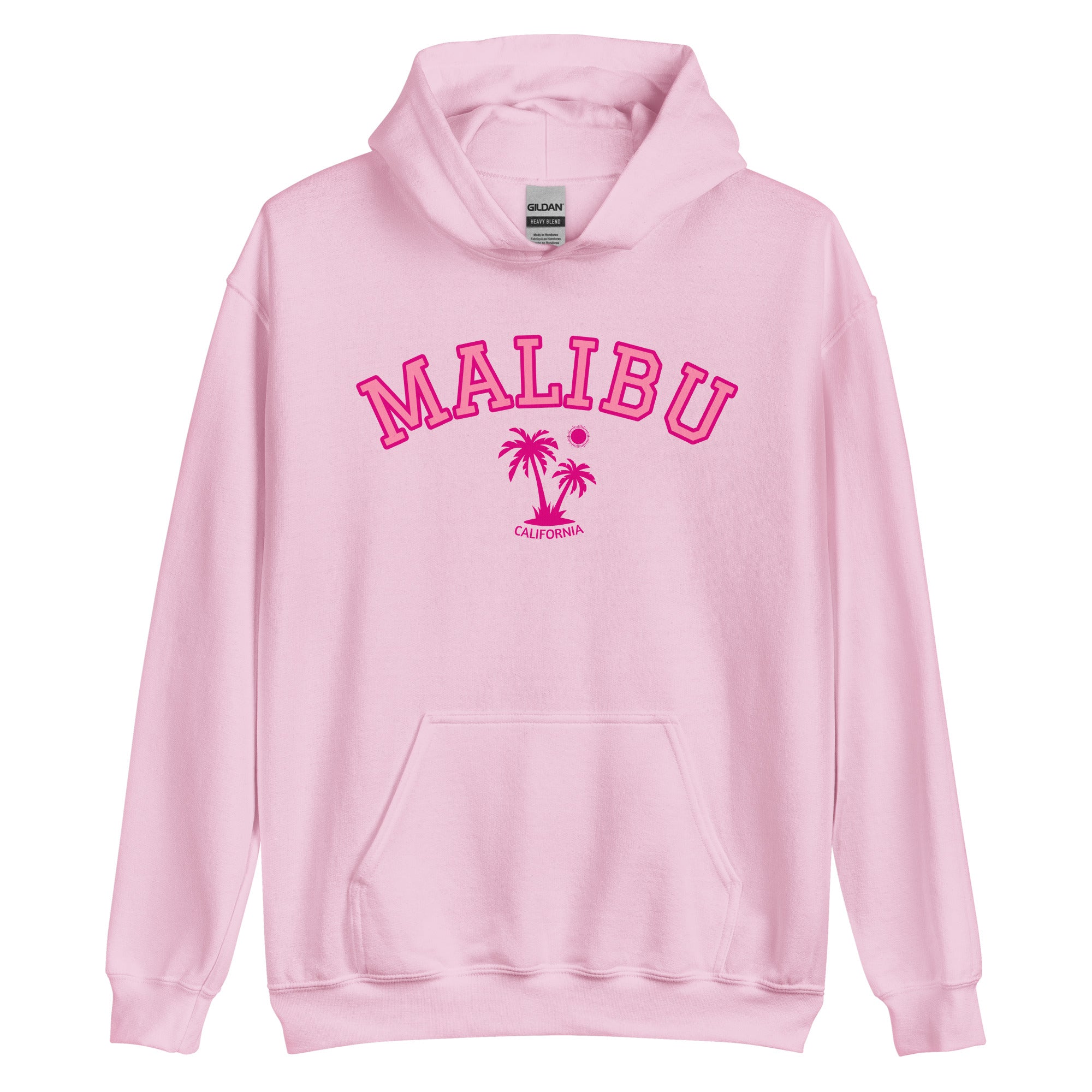 Unisex Malibu California Beach Preppy Hooded Sweatshirt