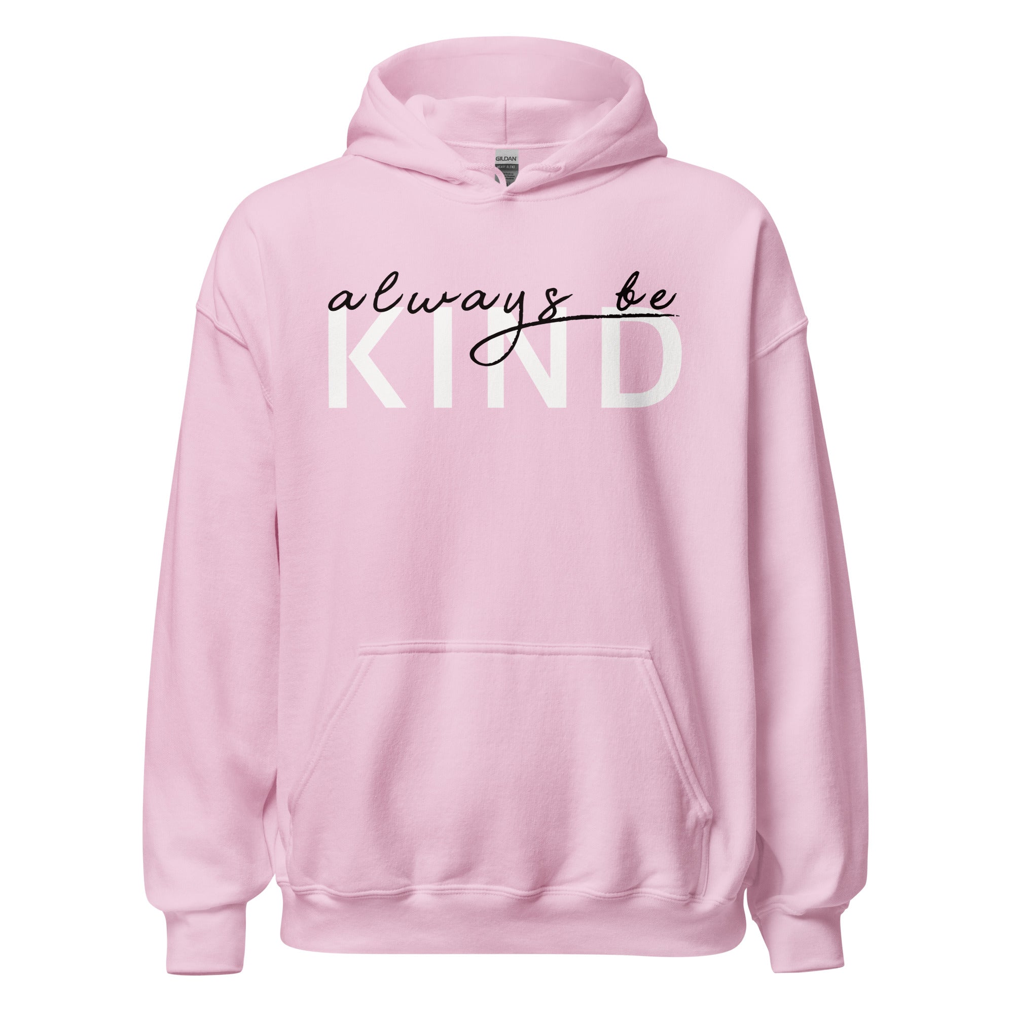 Preppy Pink Be Kind Always Motivational Unisex Hoodie