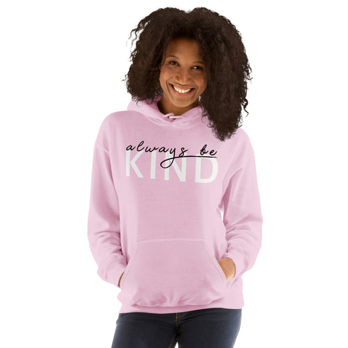 Preppy Pink Be Kind Always Motivational Unisex Hoodie