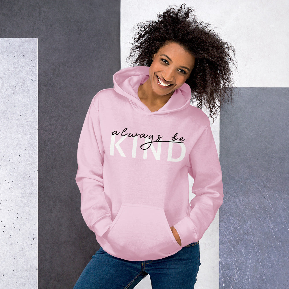 Preppy Pink Be Kind Always Motivational Unisex Hoodie