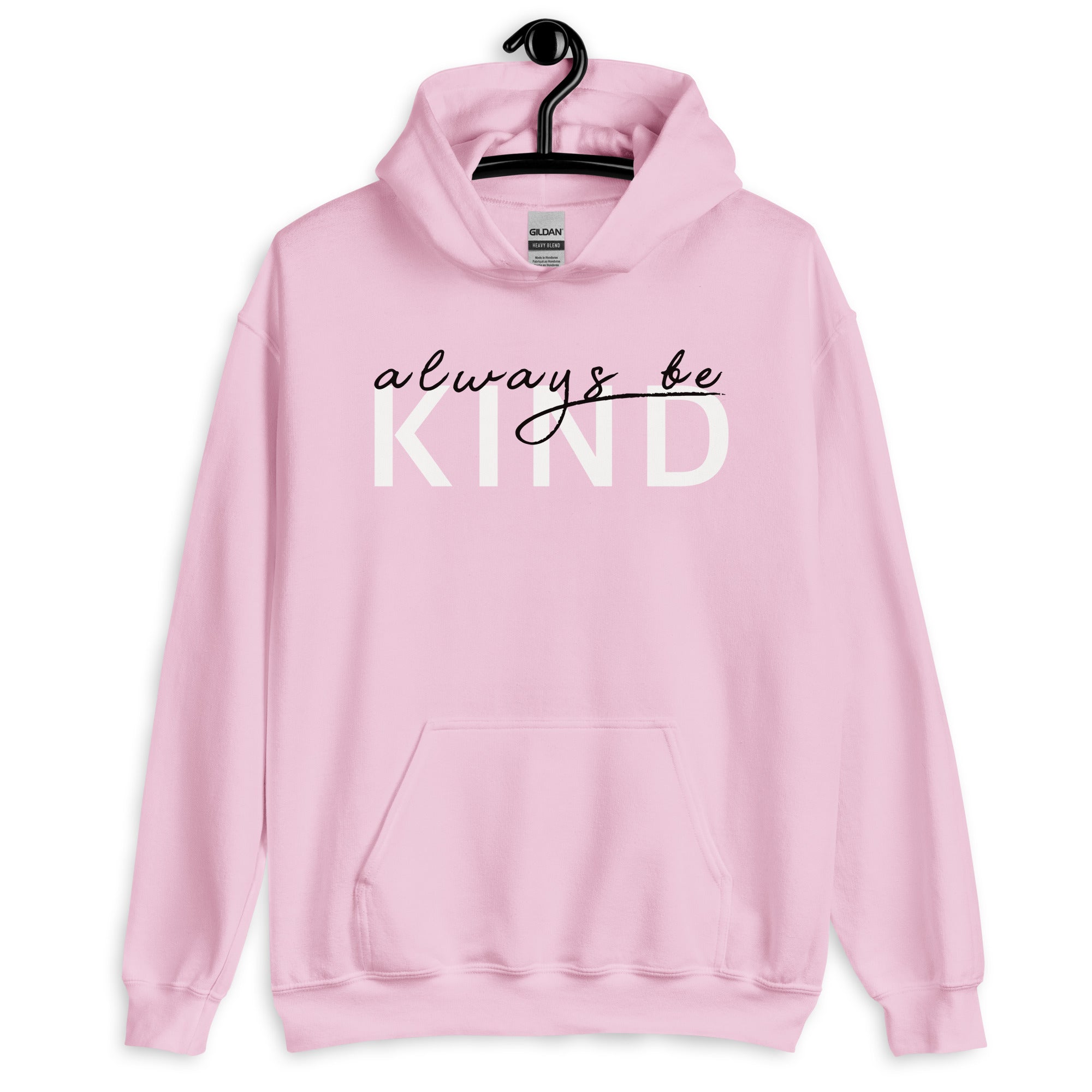 Preppy Pink Be Kind Always Motivational Unisex Hoodie
