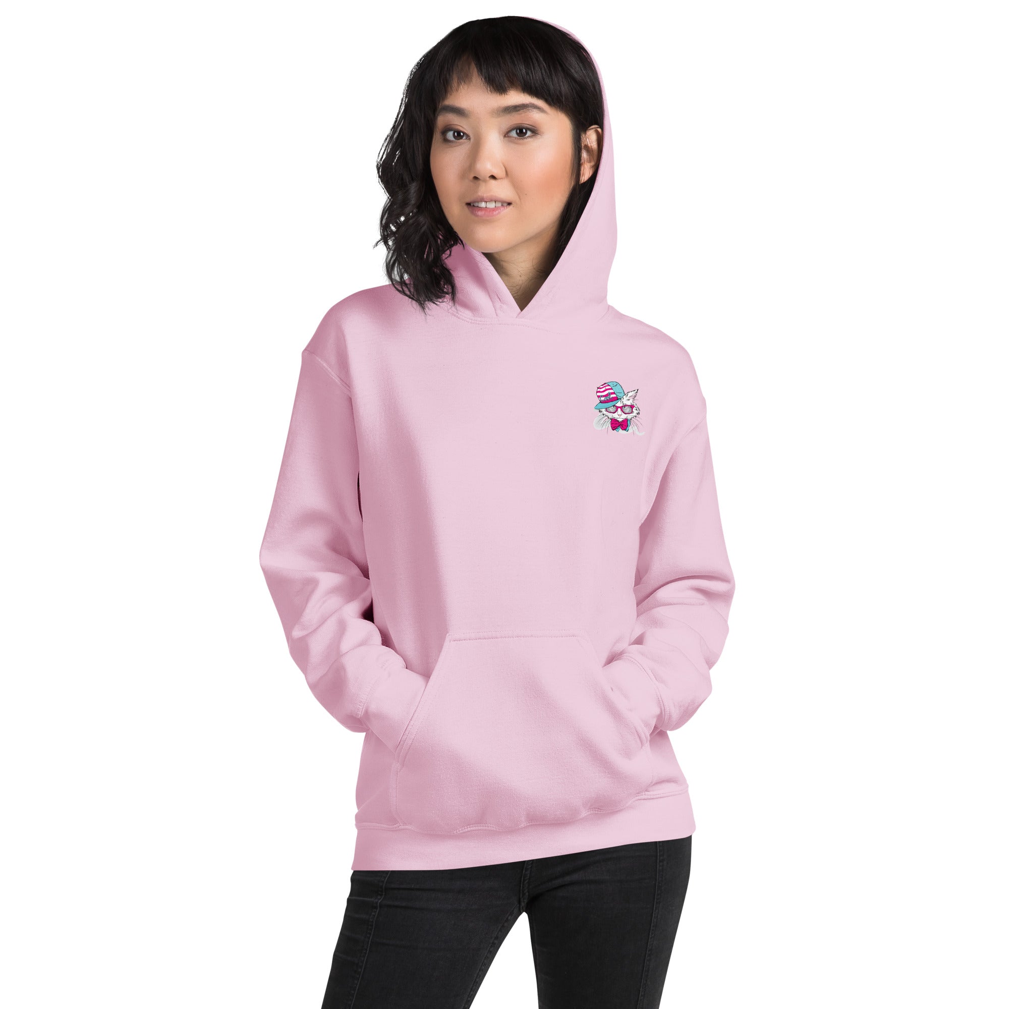Preppy Cat Aesthetic Unisex Pullover Hoodie Sweatshirt