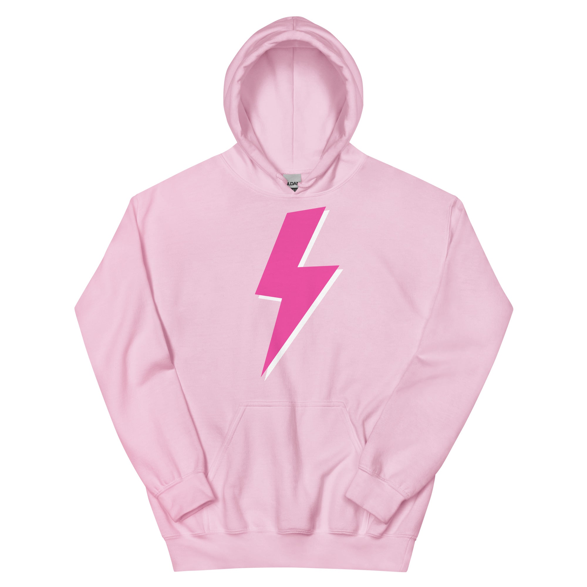 Preppy Pink Lightning Bolt Trendy Aesthetic Hoodie