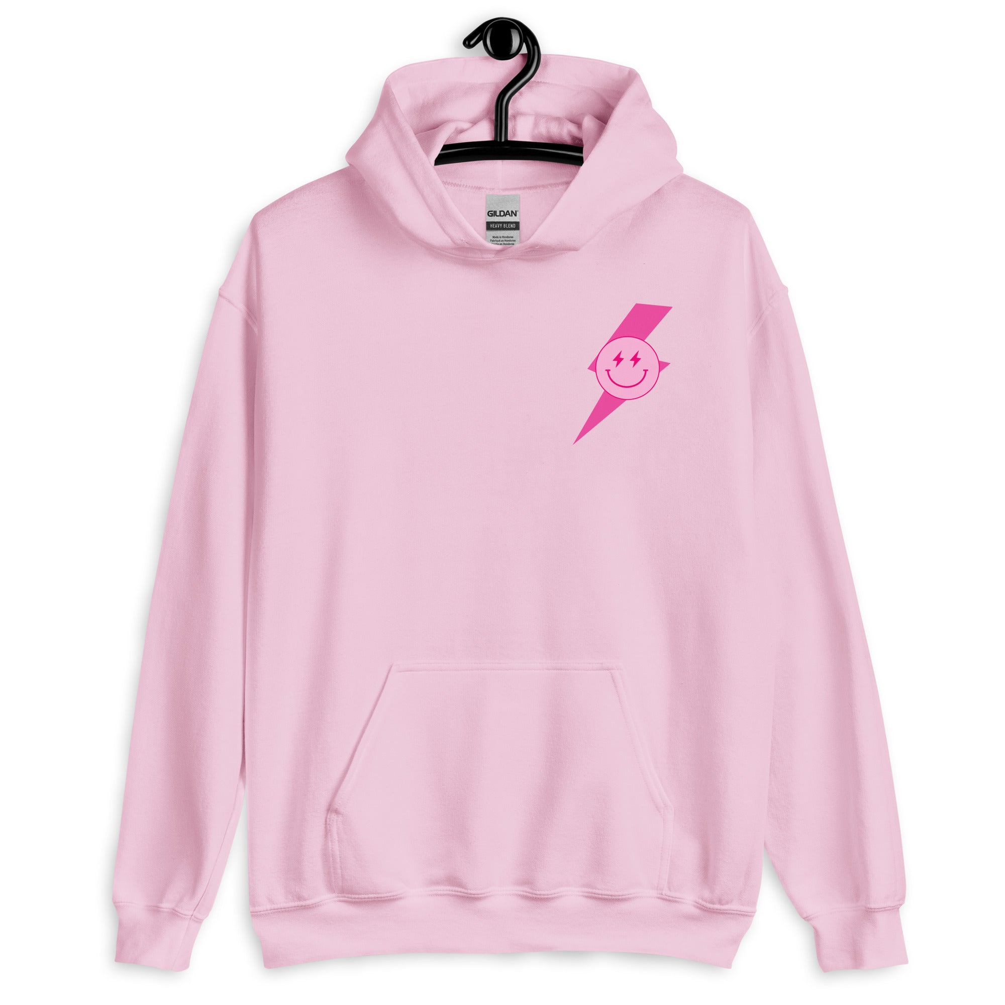 Preppy Aesthetic Checkerboard Smiley Lightning Bolt Hoodie