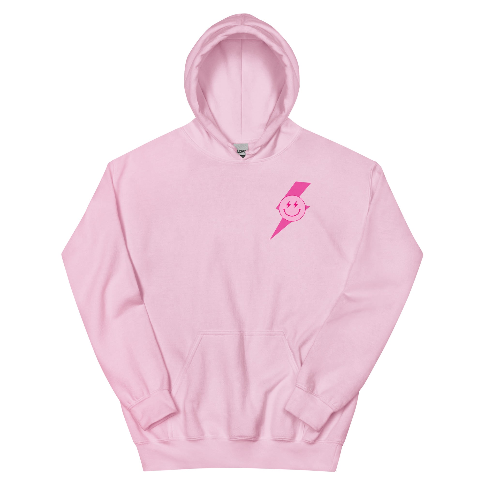 Preppy Aesthetic Checkerboard Smiley Lightning Bolt Hoodie