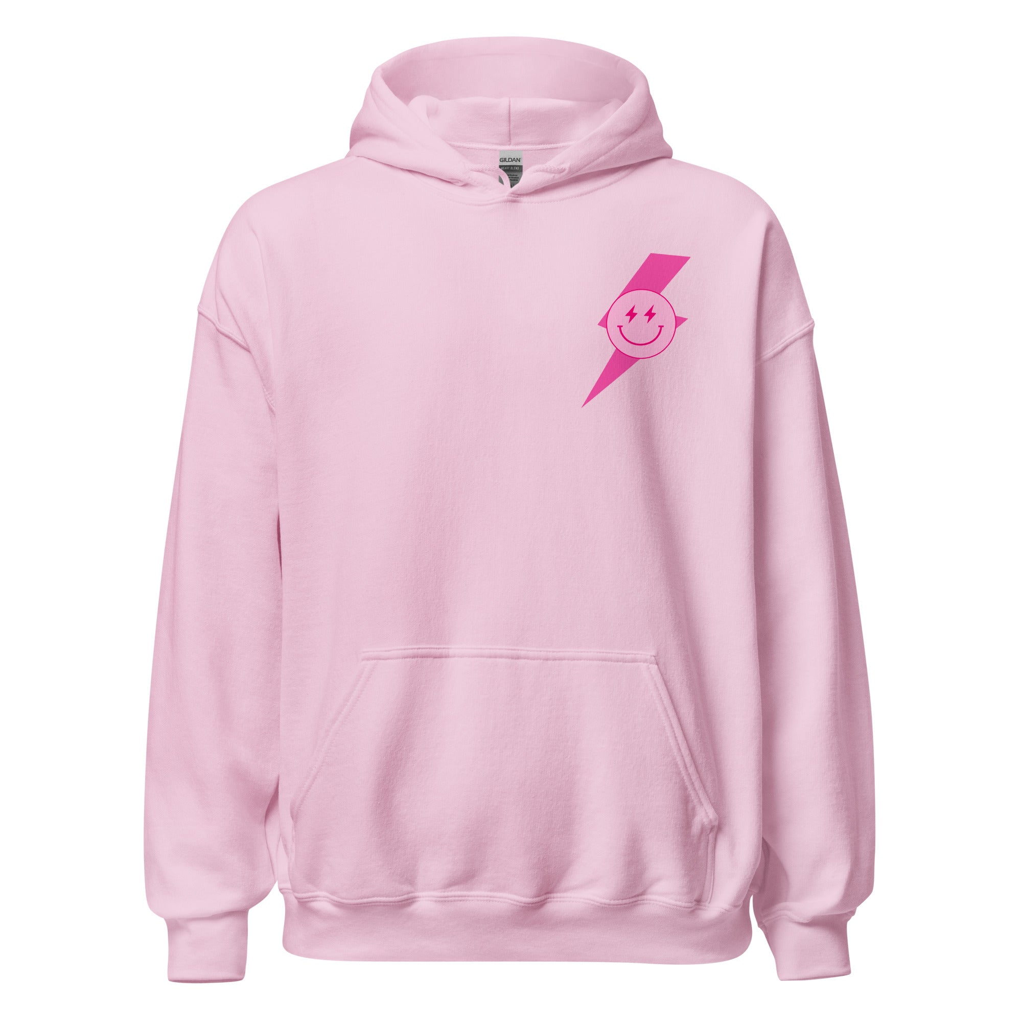 Preppy Aesthetic Checkerboard Smiley Lightning Bolt Hoodie