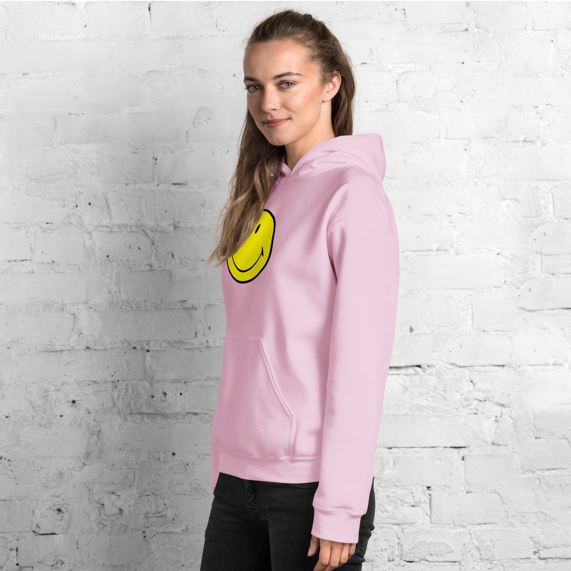 Preppy Smiley Face Hoodie Sweatshirt