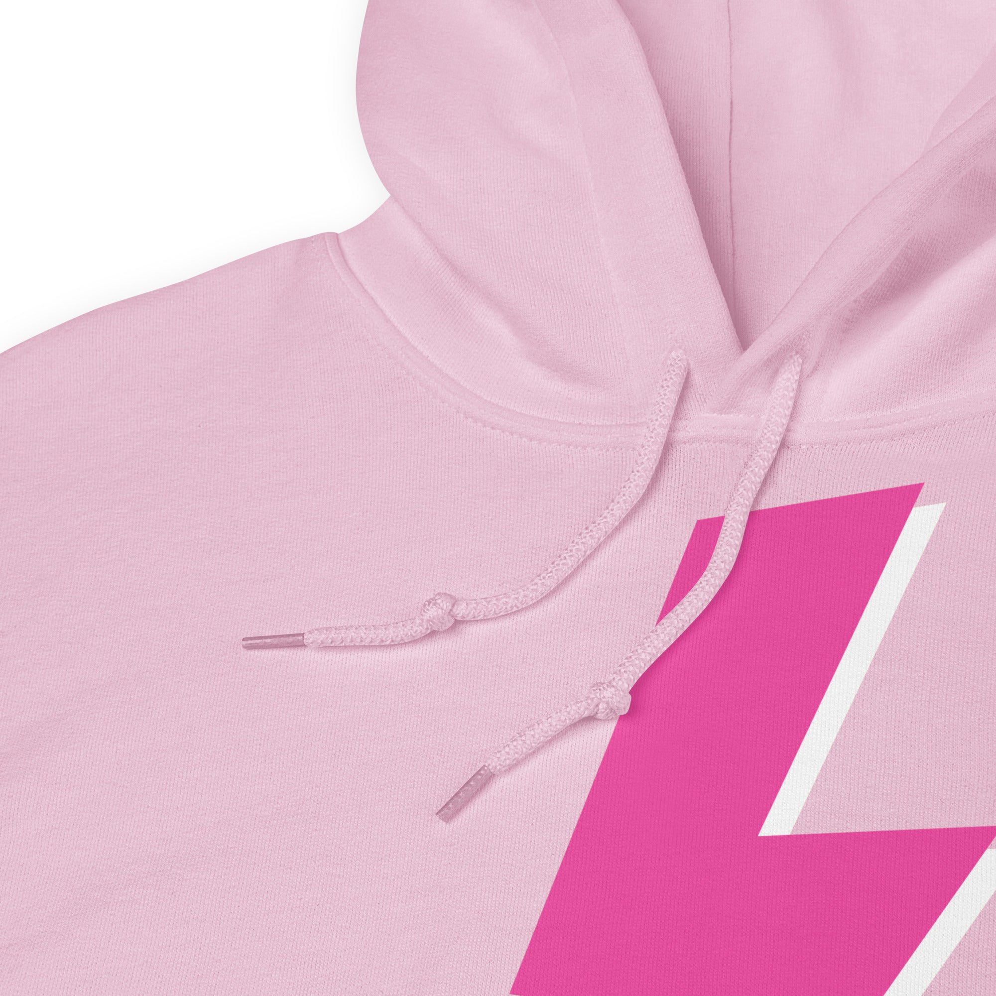 Preppy Pink Lightning Bolt Trendy Aesthetic Hoodie