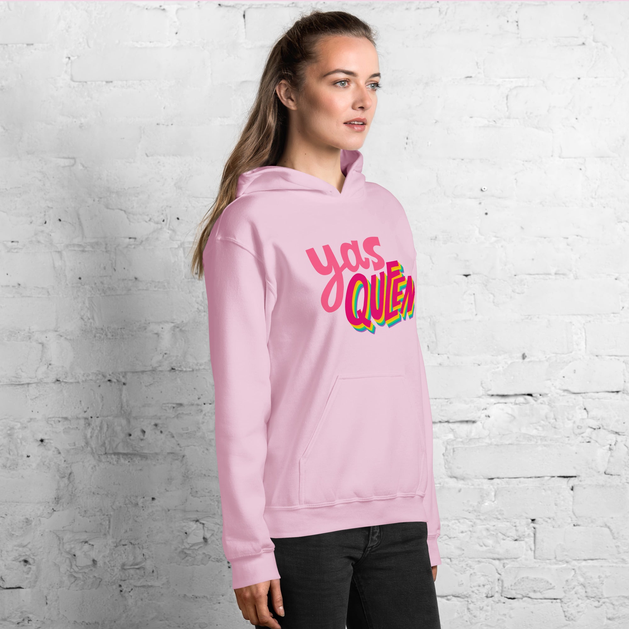 Yas Queen Unisex Feminist Funny Sweatshirt Hoodie
