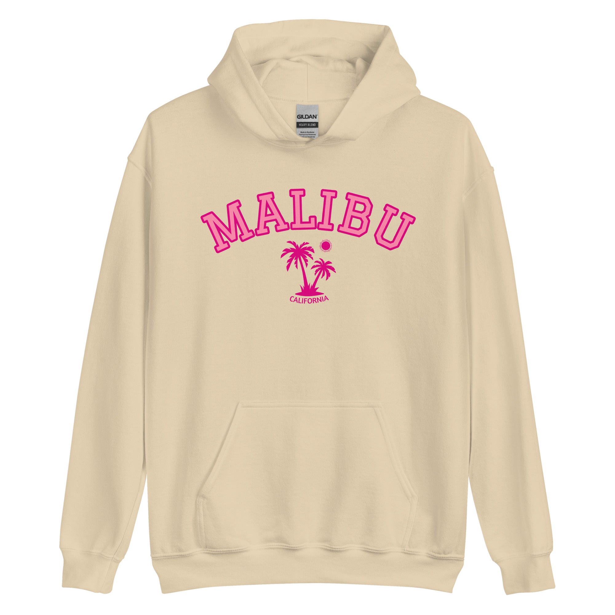 Unisex Malibu California Beach Preppy Hooded Sweatshirt