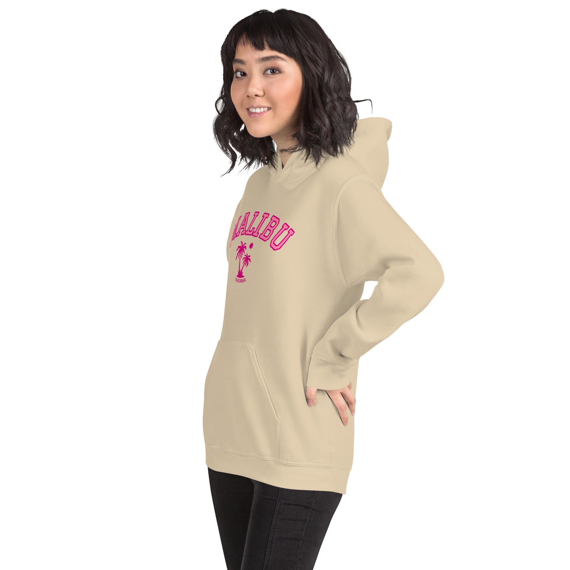 Unisex Malibu California Beach Preppy Hooded Sweatshirt