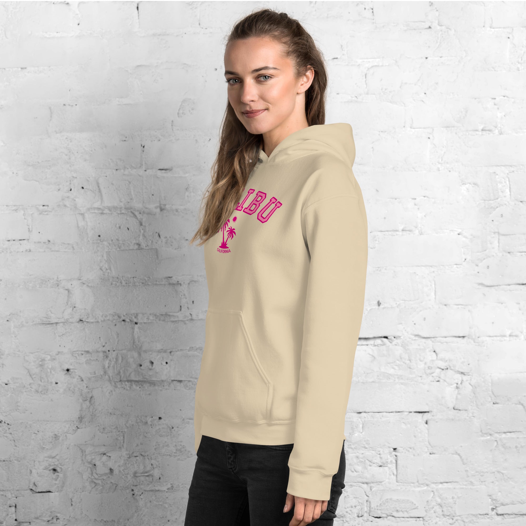 Unisex Malibu California Beach Preppy Hooded Sweatshirt