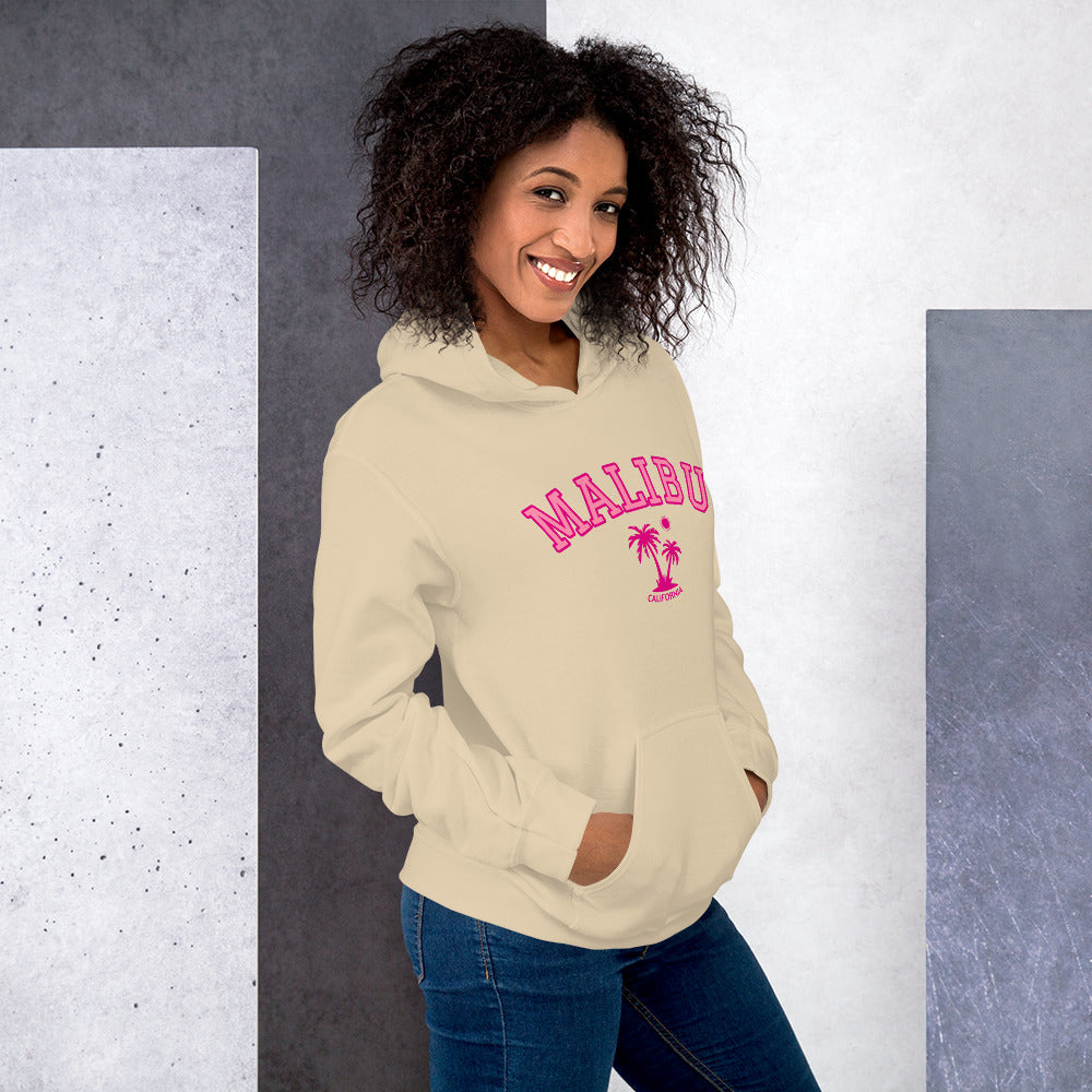 Unisex Malibu California Beach Preppy Hooded Sweatshirt