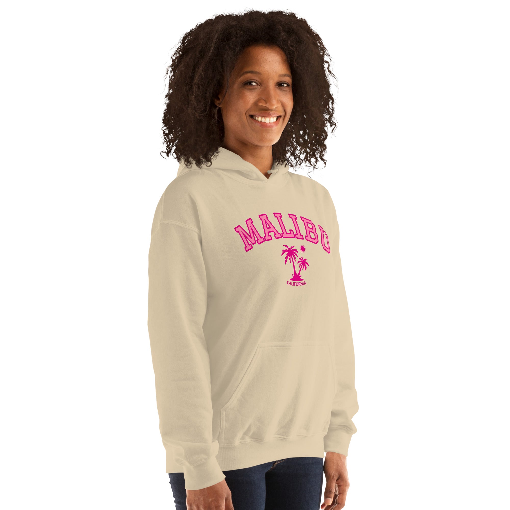 Unisex Malibu California Beach Preppy Hooded Sweatshirt