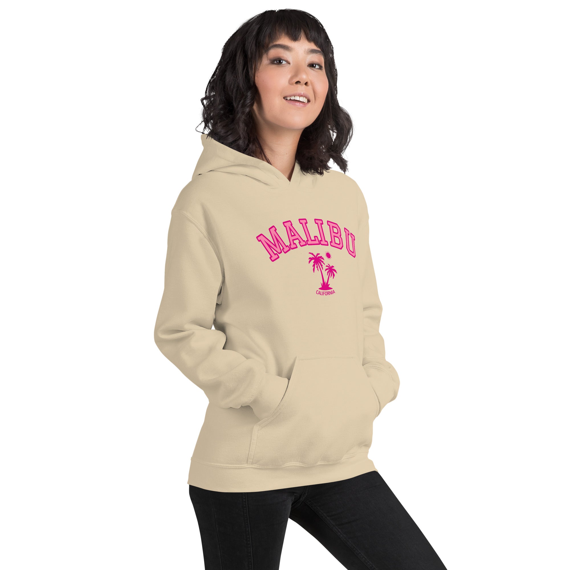 Unisex Malibu California Beach Preppy Hooded Sweatshirt