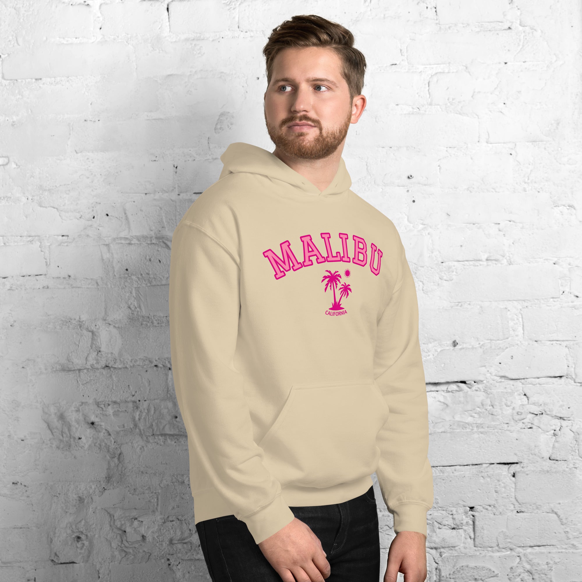 Unisex Malibu California Beach Preppy Hooded Sweatshirt