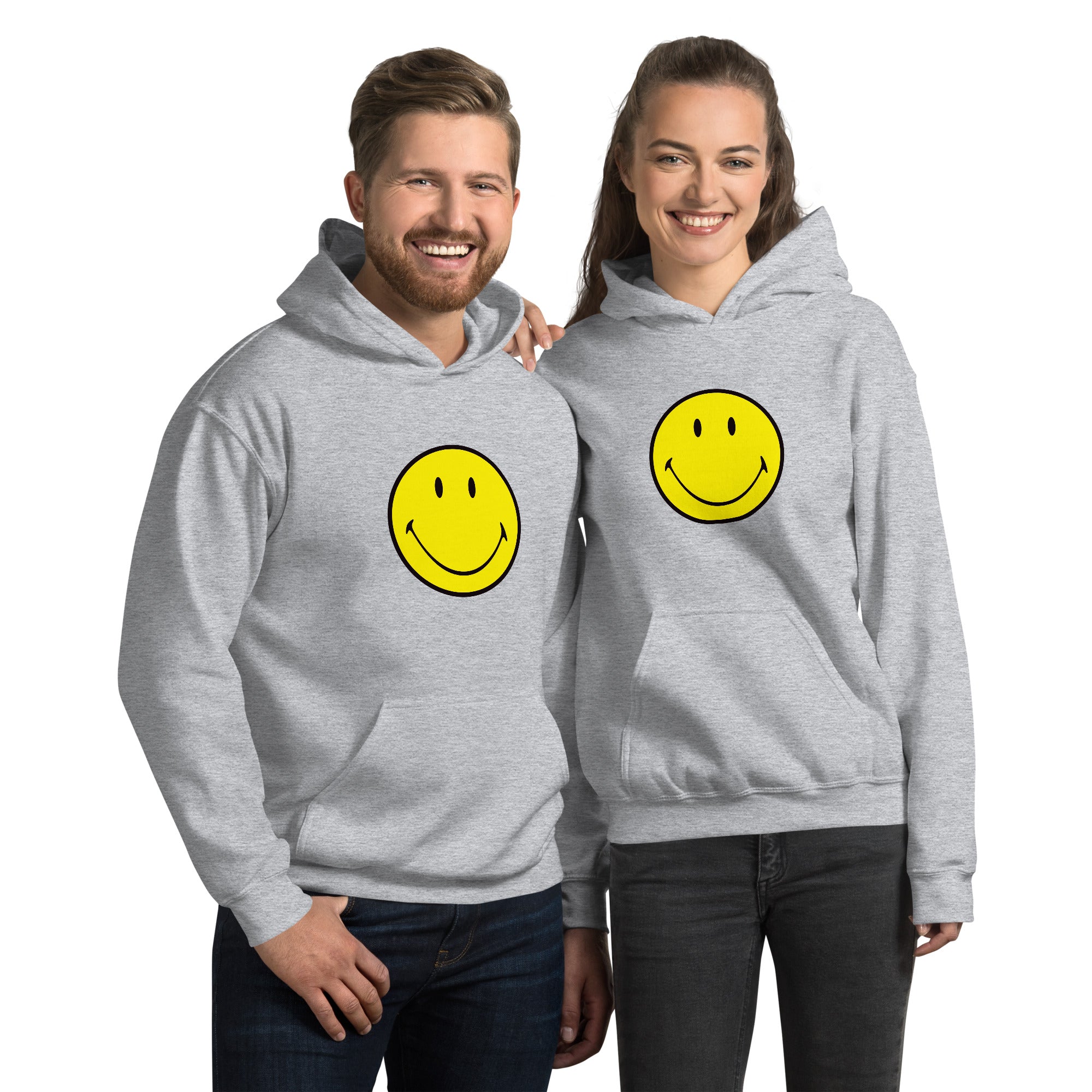Preppy Smiley Face Hoodie Sweatshirt