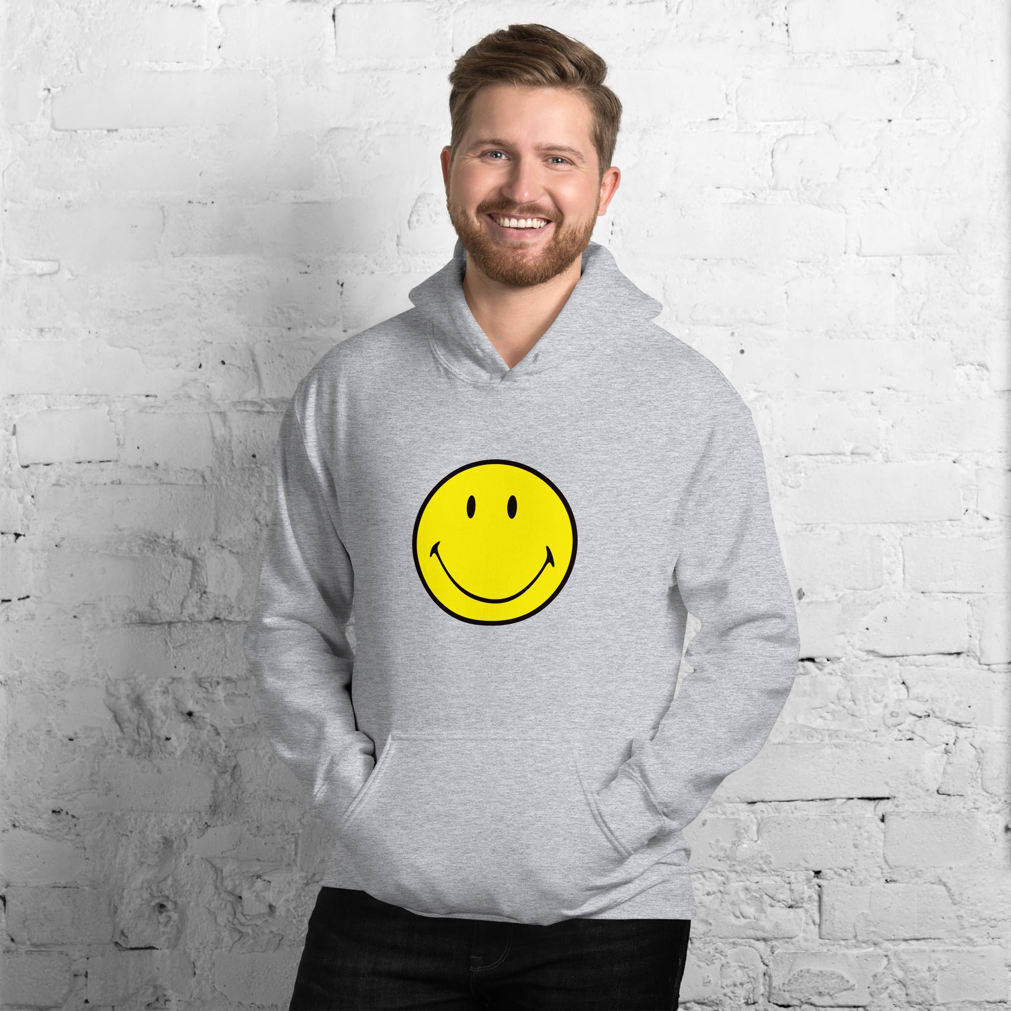 Preppy Smiley Face Hoodie Sweatshirt