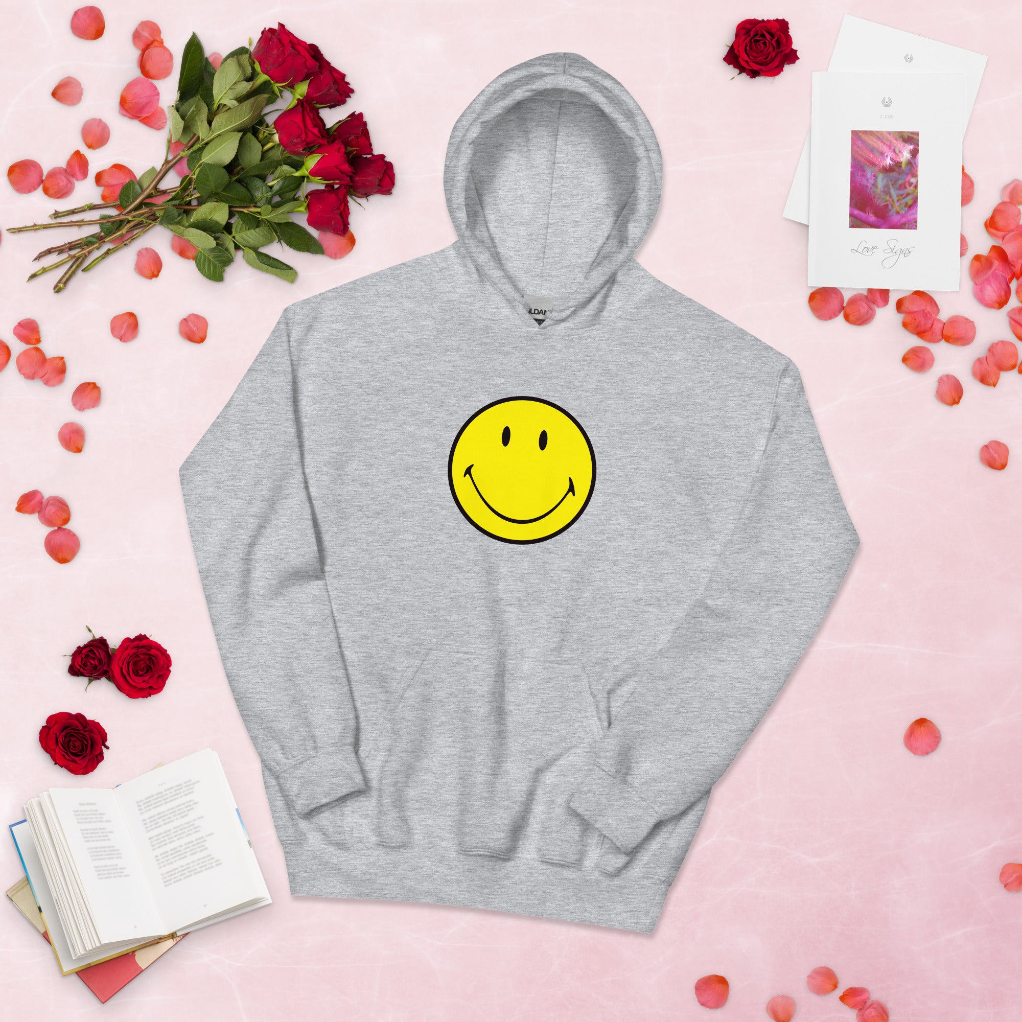 Preppy Smiley Face Hoodie Sweatshirt