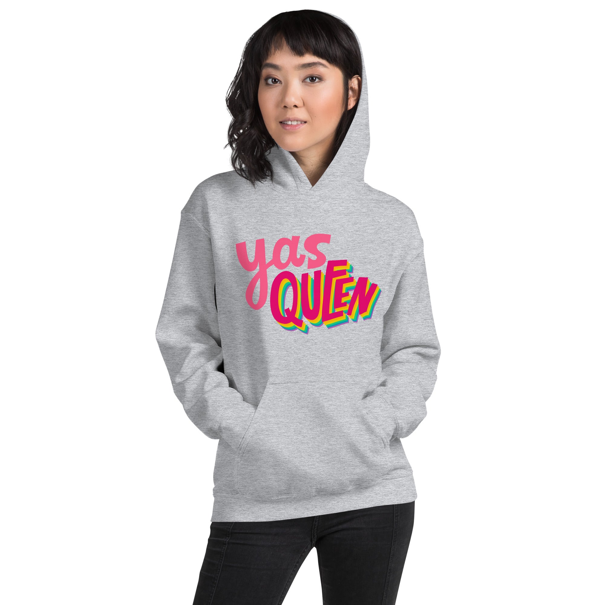 Yas Queen Unisex Feminist Funny Sweatshirt Hoodie
