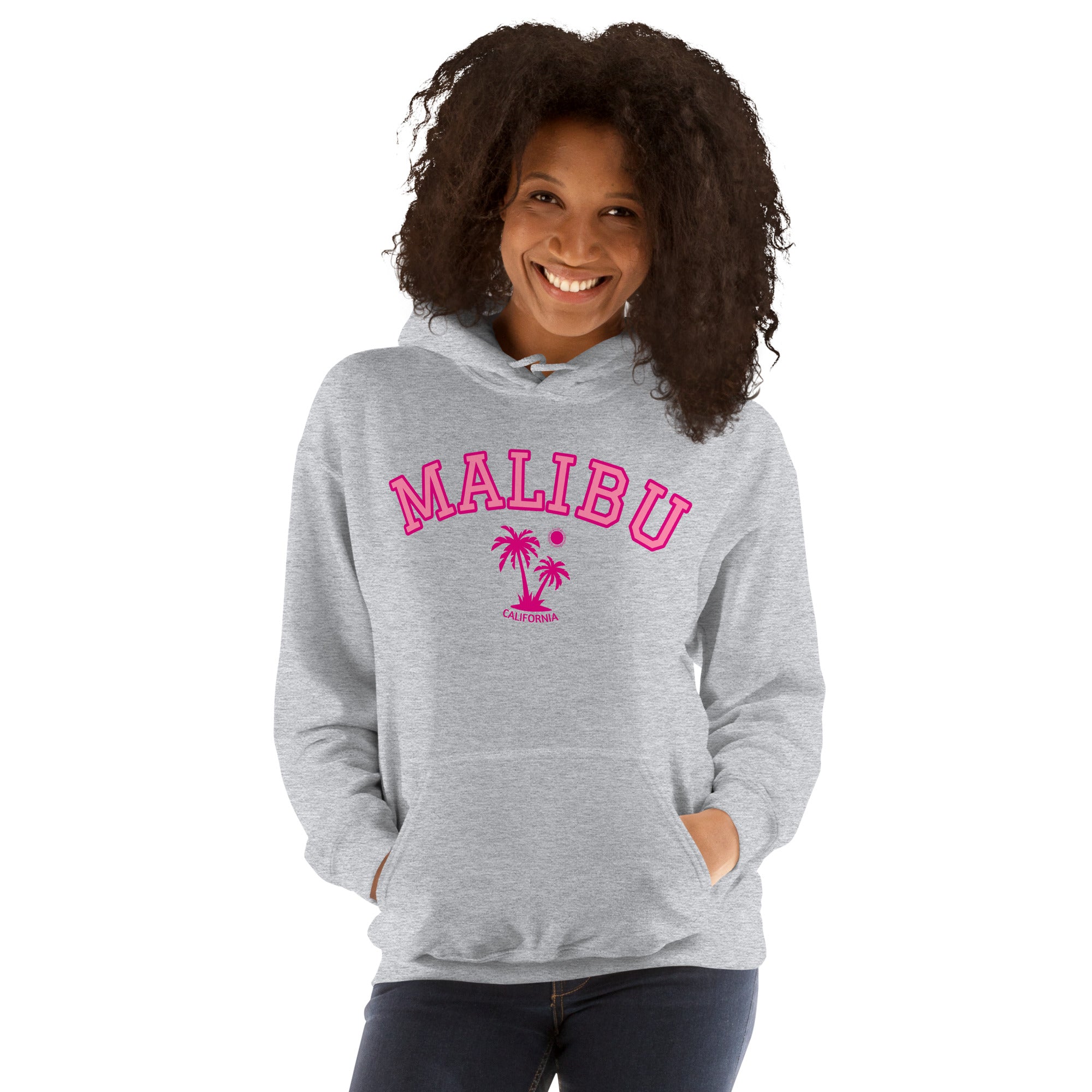 Unisex Malibu California Beach Preppy Hooded Sweatshirt
