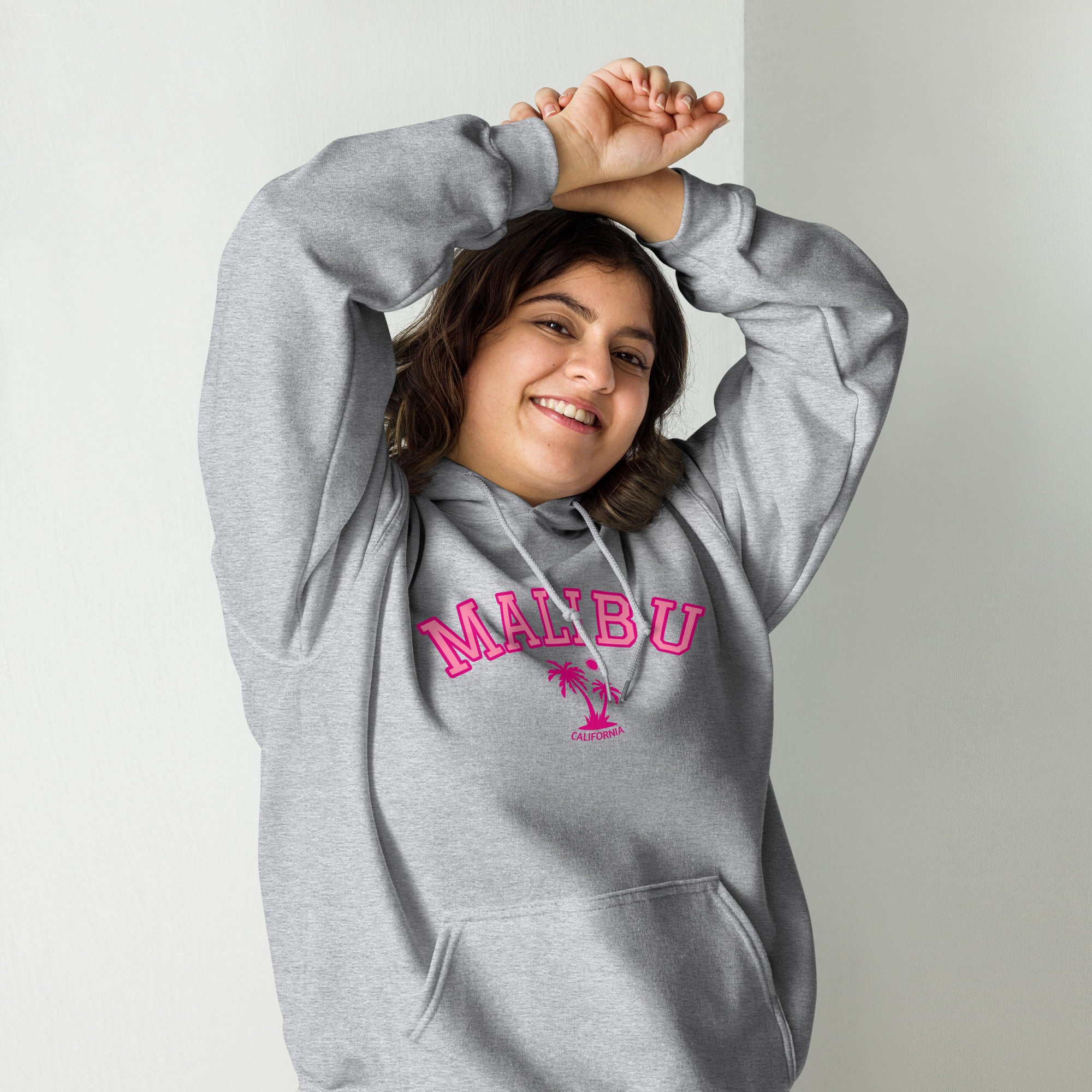 Unisex Malibu California Beach Preppy Hooded Sweatshirt