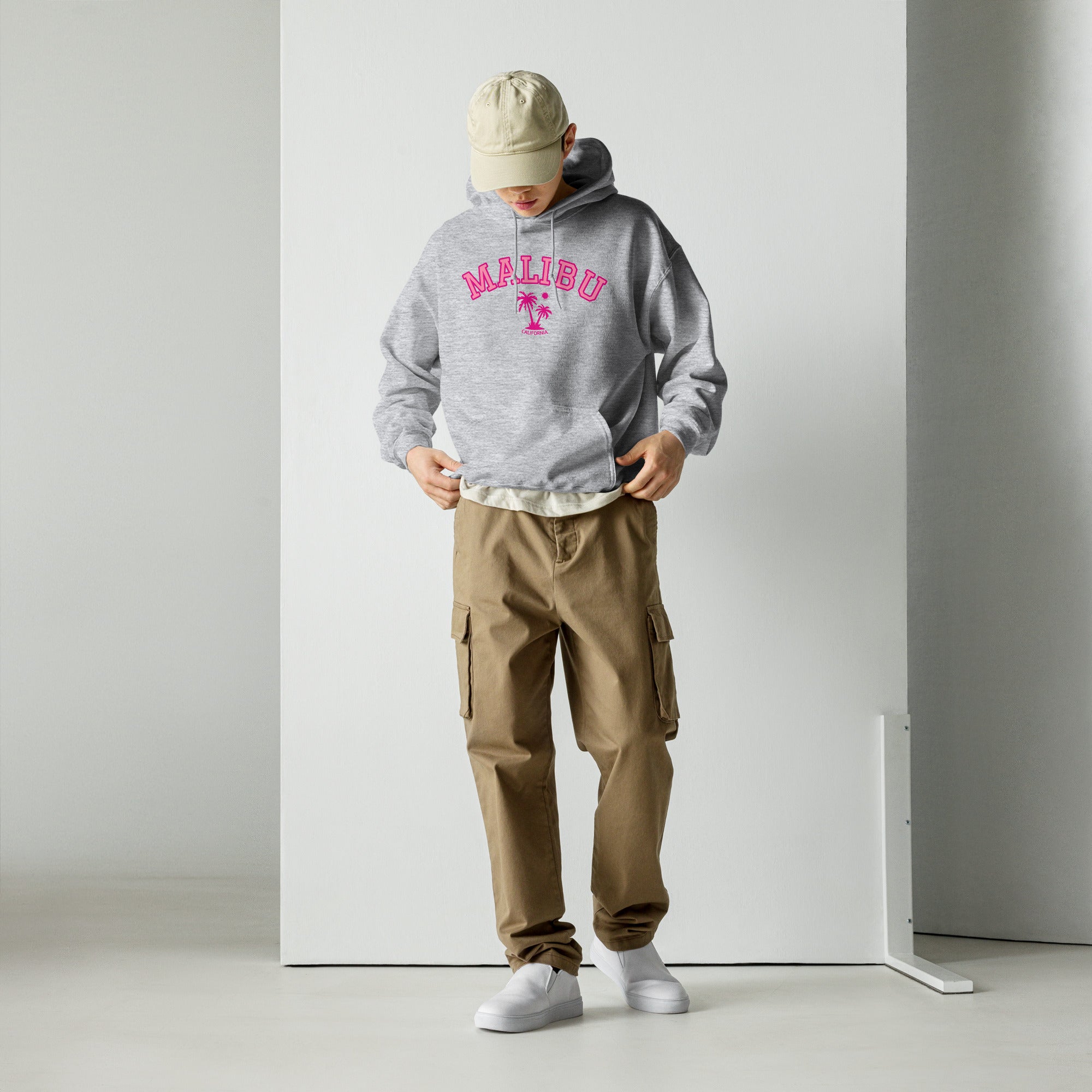 Unisex Malibu California Beach Preppy Hooded Sweatshirt