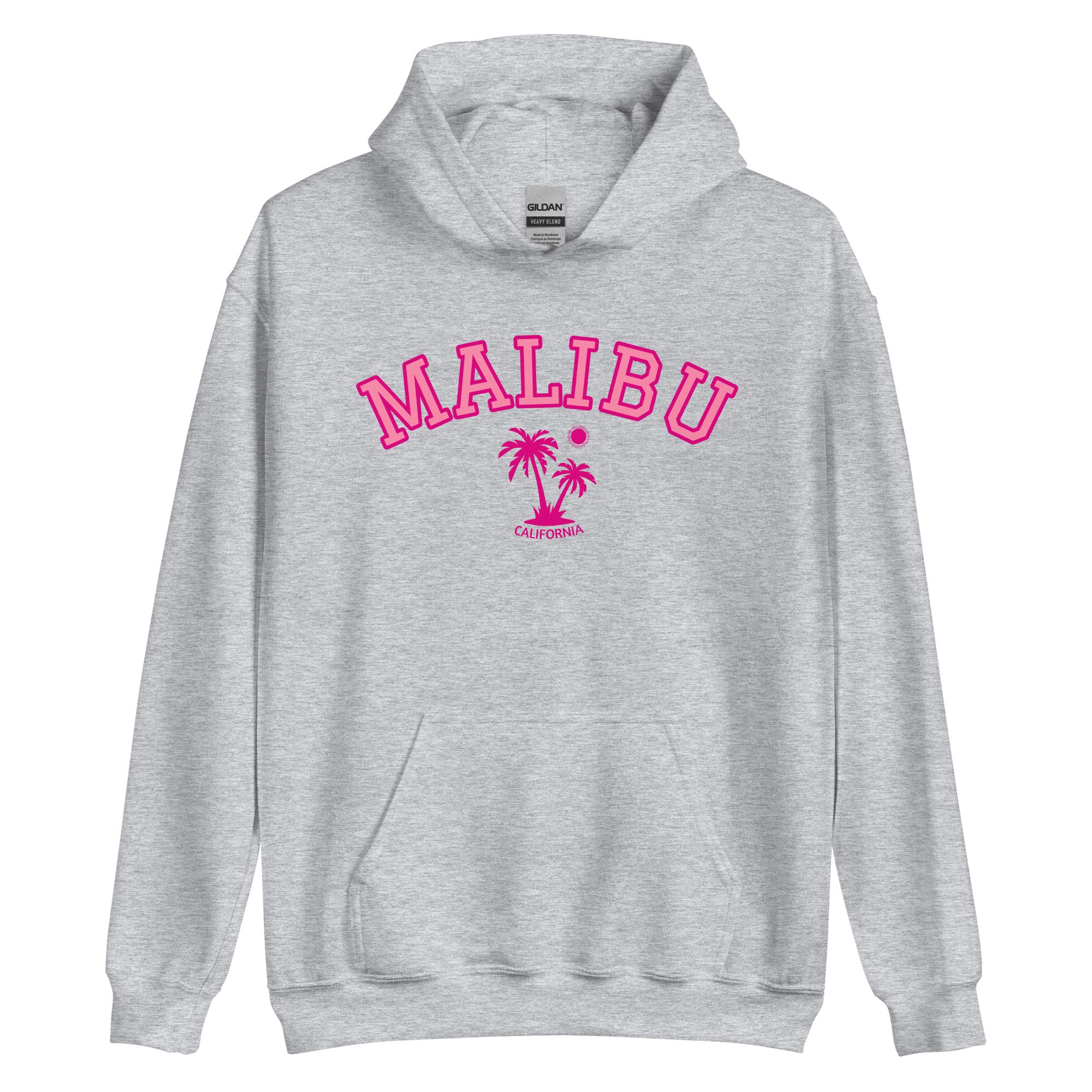 Unisex Malibu California Beach Preppy Hooded Sweatshirt