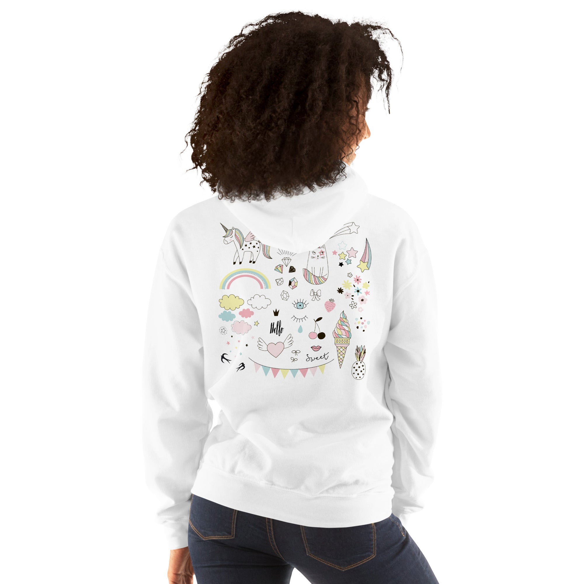 Preppy Unicorn Magic Aesthetic Sorority Hoodie Sweatshirt